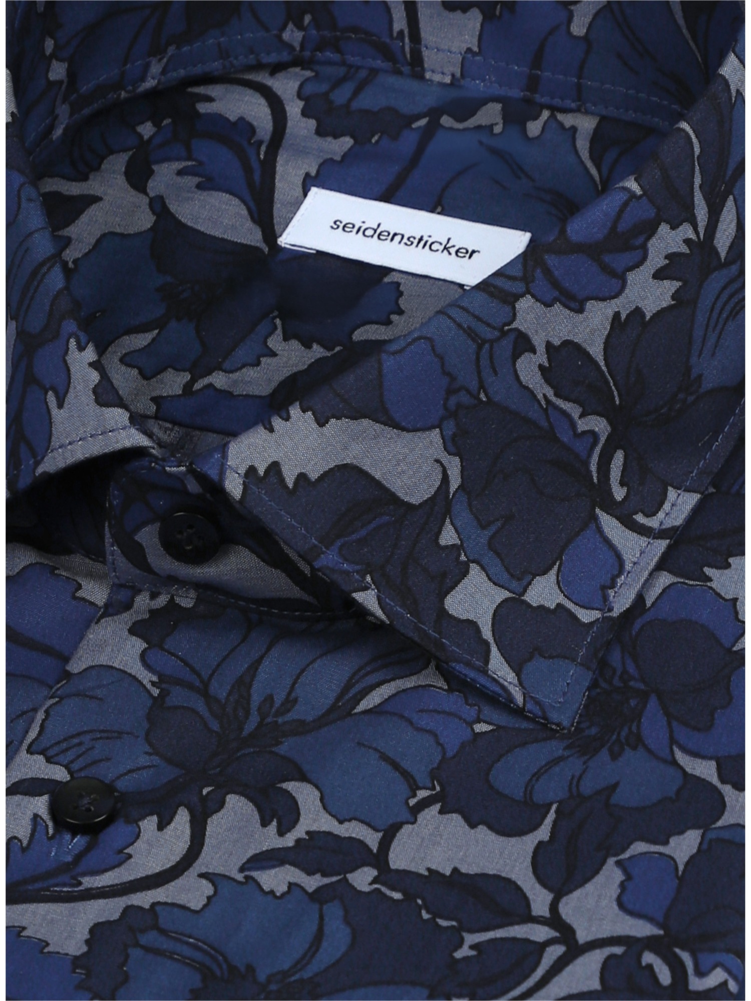 seidensticker Businesshemd »Schwarze Rose« Shaped 1/1 Kentkragen Druck