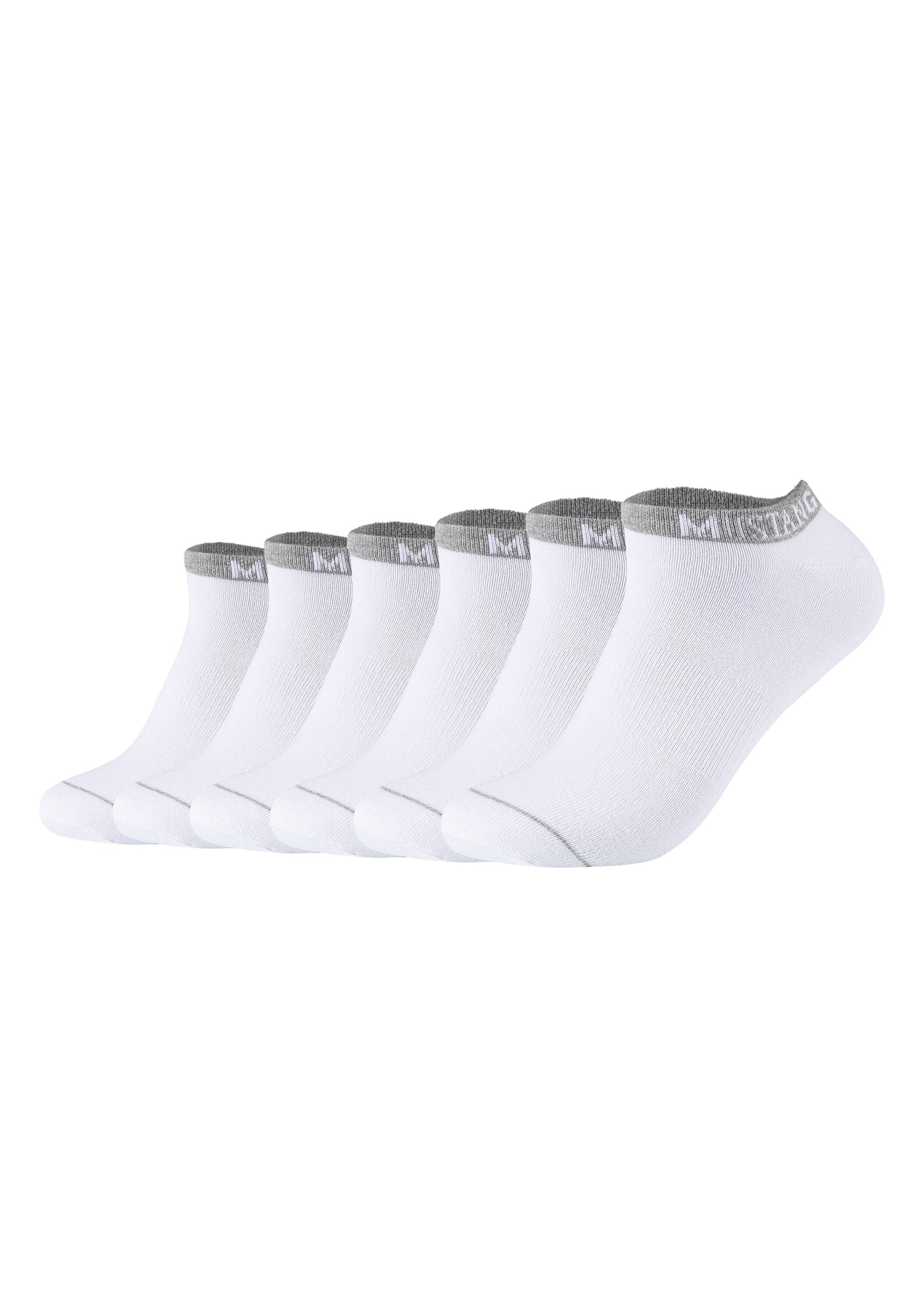 MUSTANG Sneakersocken »Socken Casual Organic Cotton Sneaker 6-Pack 6er Pack« 6 Paar tlg.