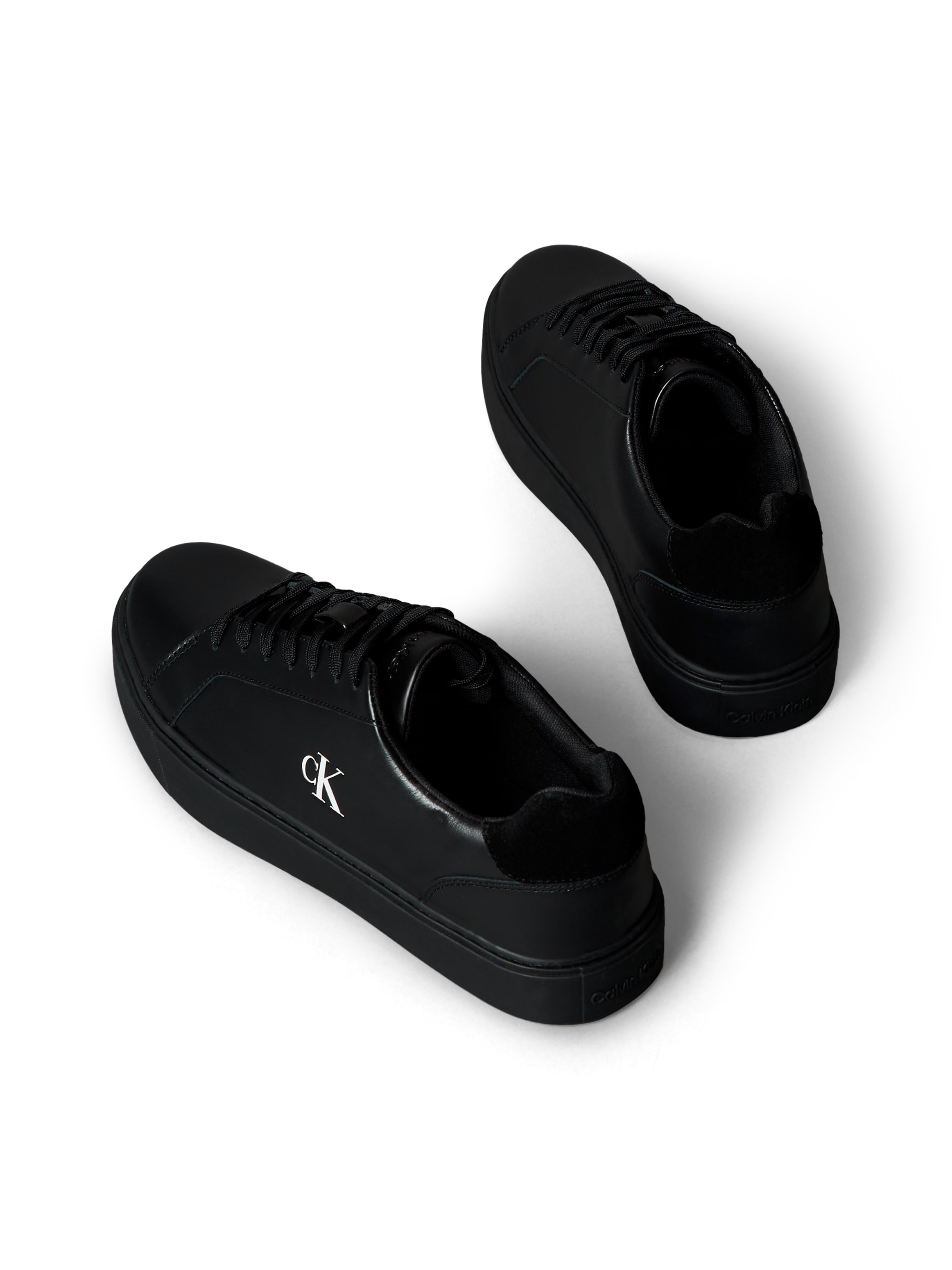 Calvin Klein Jeans Sneaker »CLASSIC CUPSOLE LACEUP LTH«, Schnürschuh, Halbschuh, Freizeitschuh mit seitlichem CK-Logo