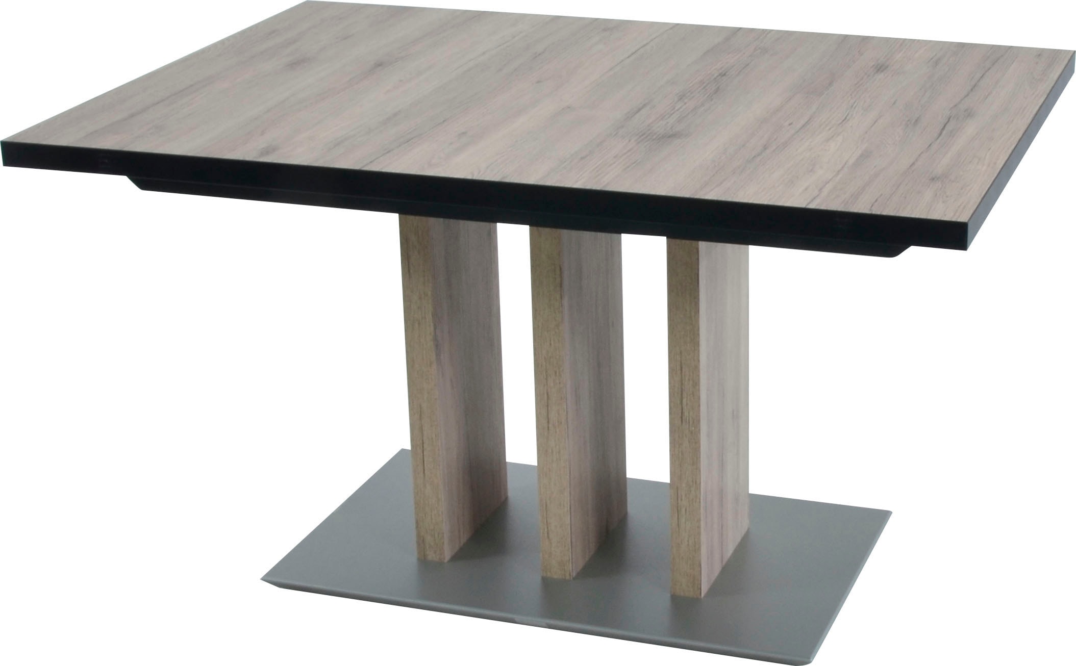 K+W Komfort & Wohnen Eckbankgruppe »Spider II« Set, 4 Stk. tlg. langer Schenkel 195cm, 2 Freischwinger, Auszugstisch in Breite 120 cm