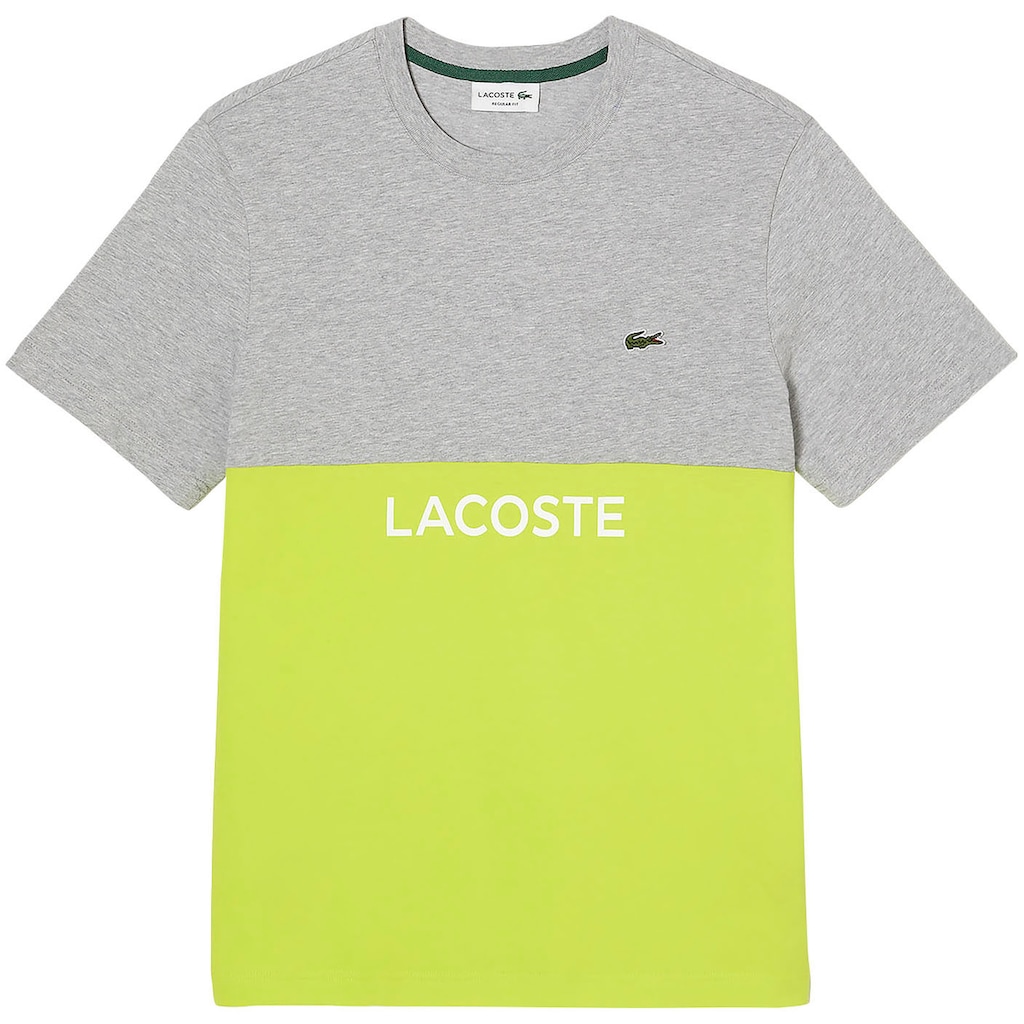 Lacoste T-Shirt, aus Baumwolljersey mit Colorblock
