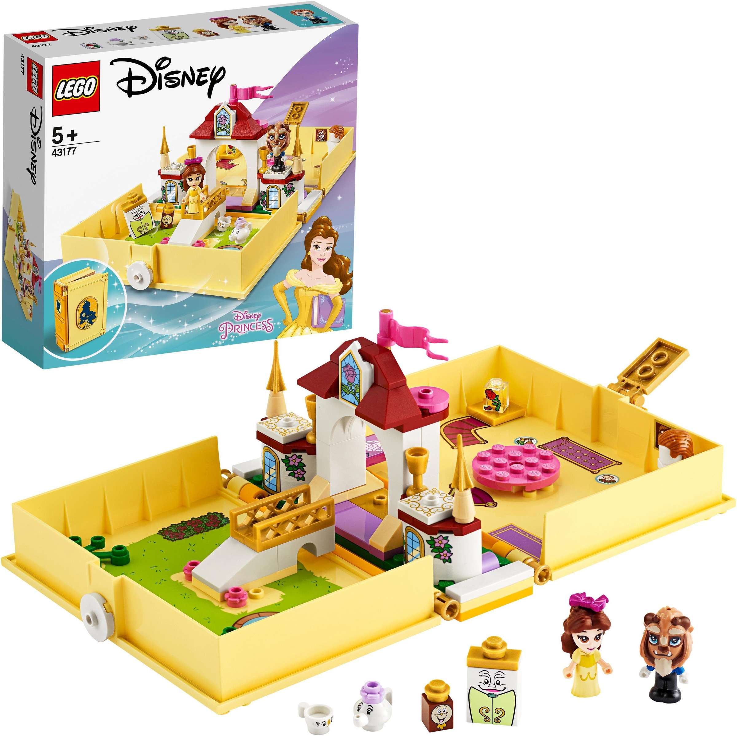 LEGO® Konstruktionsspielsteine »Belles Märchenbuch (43177), LEGO® Disney Princess™«, (111 St.)