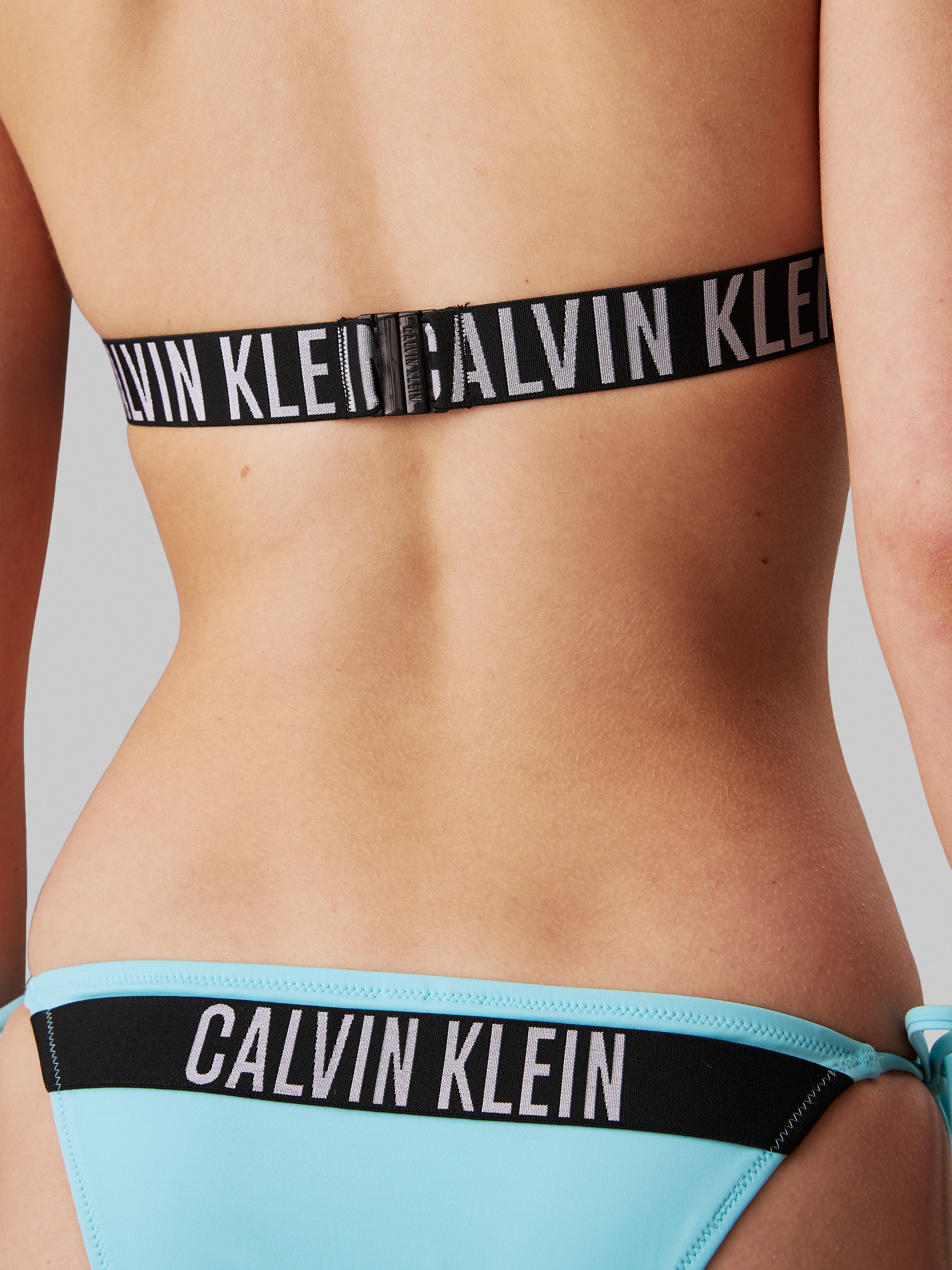 Calvin Klein Swimwear Bikini-Hose »STRING SIDE TIE-PRINT«, mit Logodetail