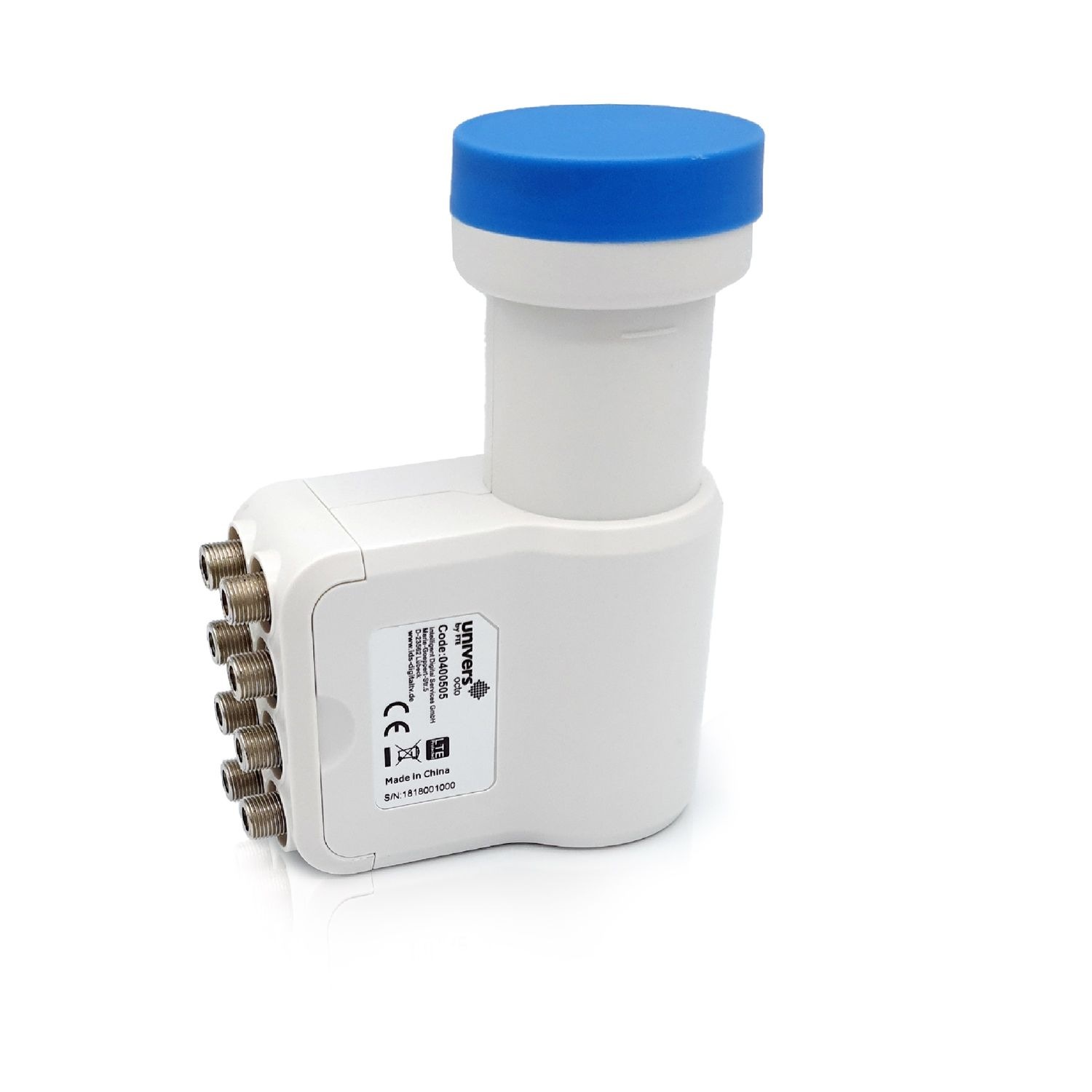 Univers Universal-Octo-LNB »Octo LNB«, für 8 Teilnehmer, 1080p, Full HD, 4G LTE Filter, ULN Technology, 8 Teilnehmer