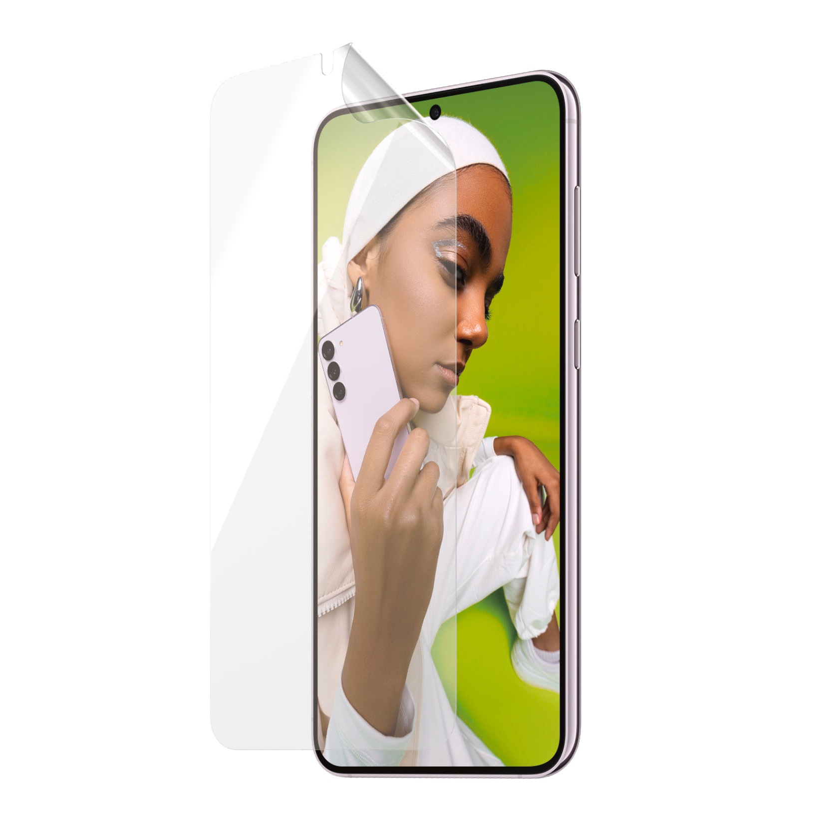 PanzerGlass Displayschutzfolie »Matrix Ultra Wide Fit Screen Protector« für Samsung Galaxy S24+ Displayschutz, stoßfest, kratzbeständig