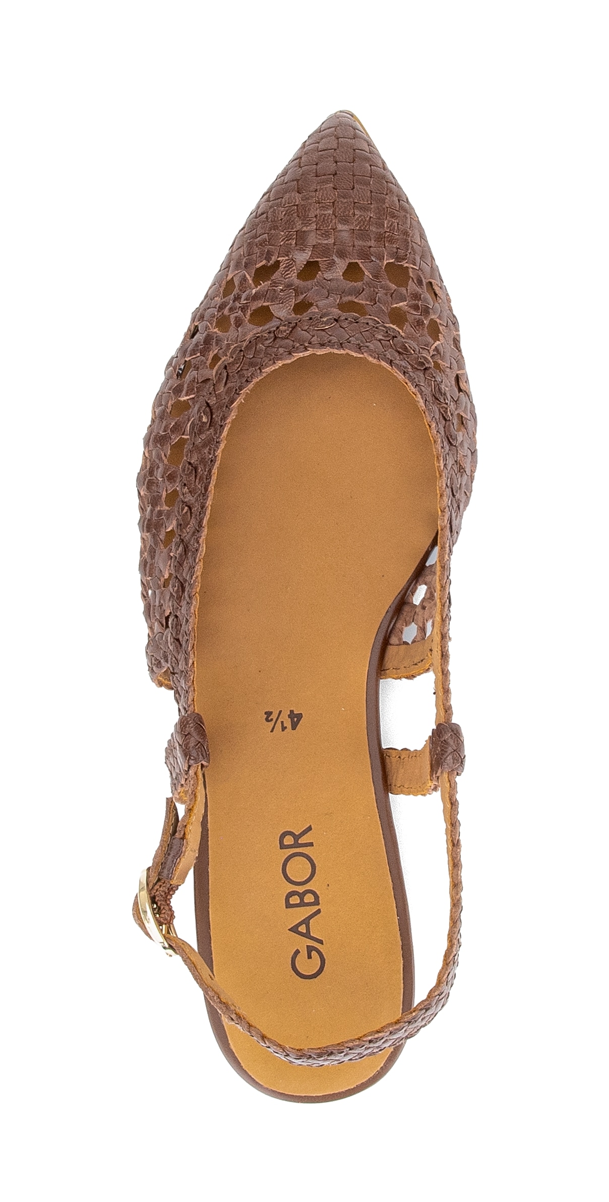 Gabor Slingpumps  , Blockabsatz, Sommerschuh in modischer Flechtoptik