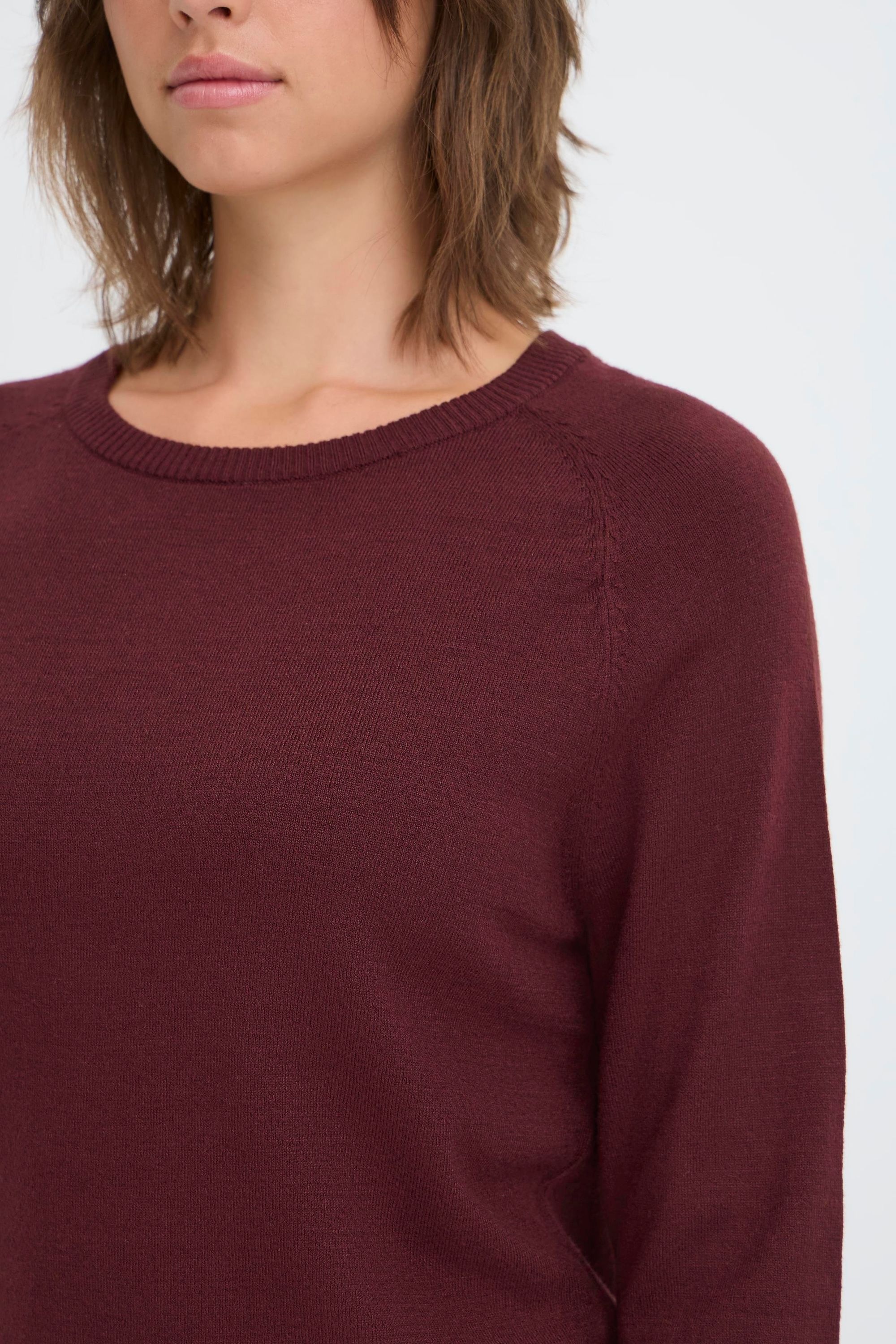 OXMO Strickfleece-Pullover »Strickpullover OXBMMNORA RAGLAN JUMPER«
