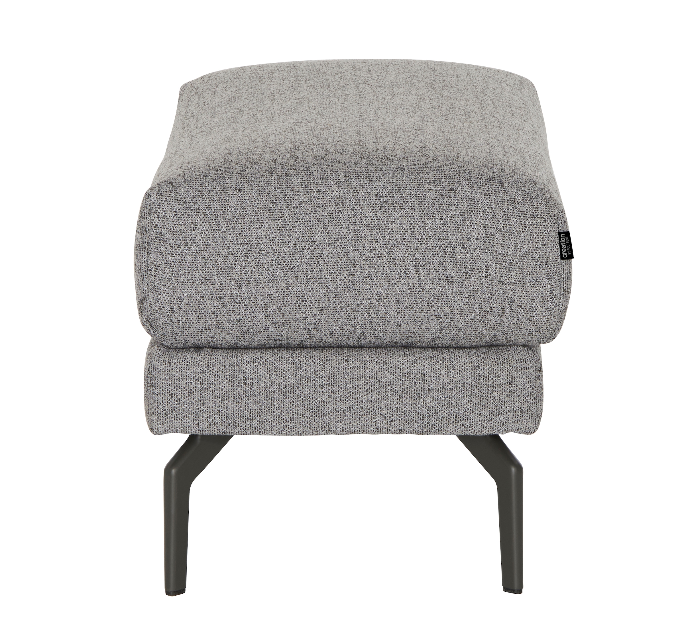 Creation BY ROLF BENZ Hockerbank »CR.450, Sitzbank« Alugussfüße in umbragrau