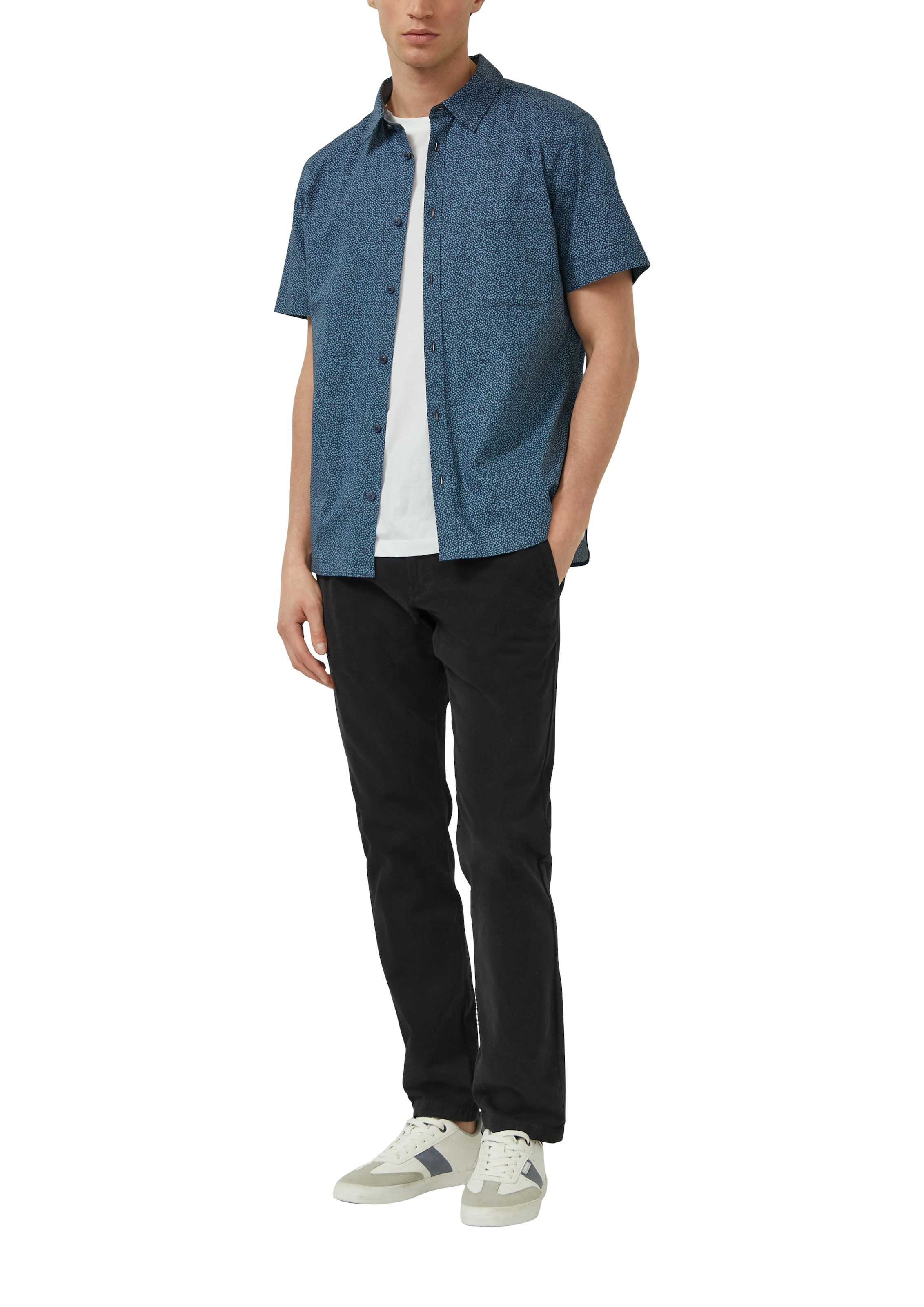 s.Oliver Kurzarmhemd mit Minimal-Muster