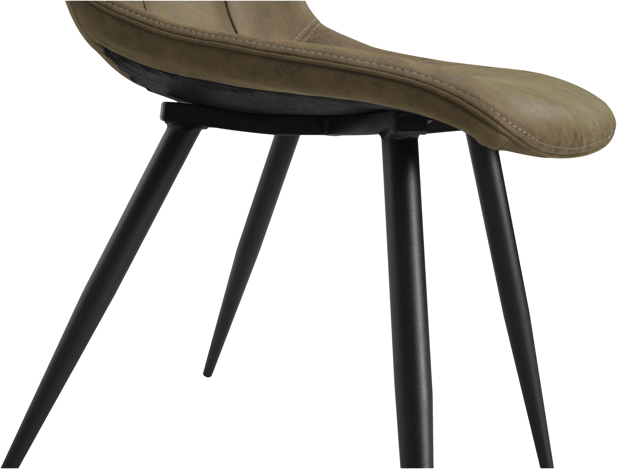 OMG Design Esszimmerstuhl »Peak«, (Set), 1 St., Stoff, moderne Sitzschale in Microfaser Lederoptik