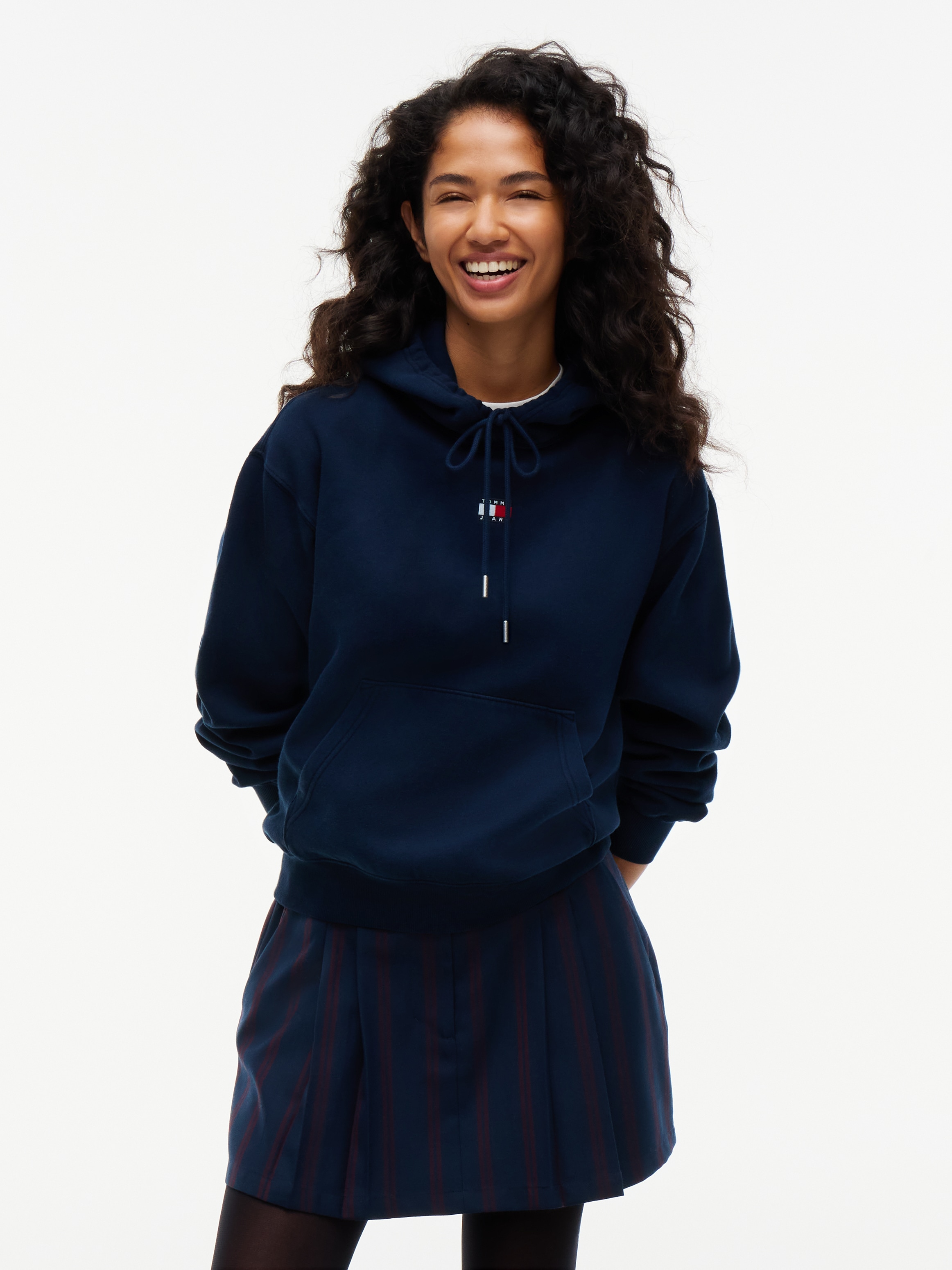 Tommy Jeans Kapuzensweatshirt »TJW BADGE HOODIE EXT«, Baumwollmischung
