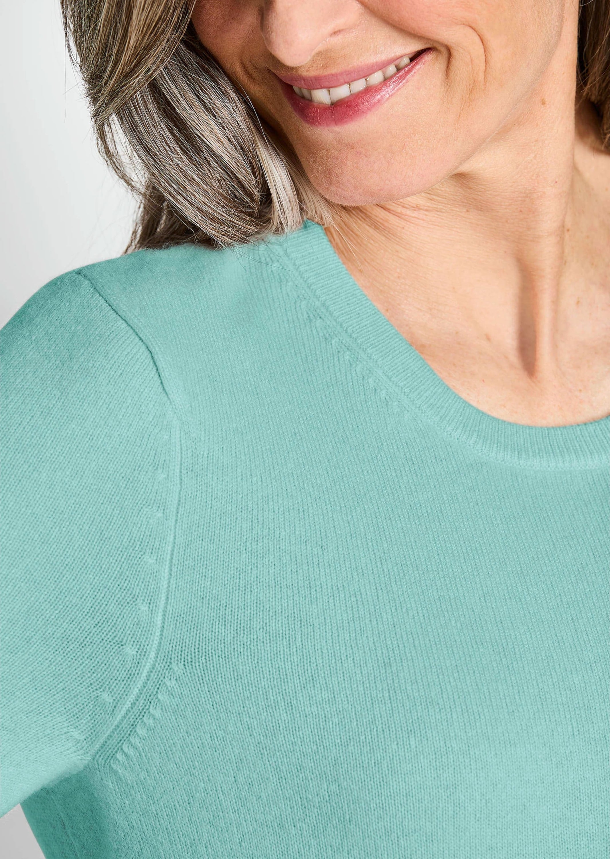 GOLDNER Kurzarmpullover »Halbarmpullover mit Rundhals aus Kaschmir«
