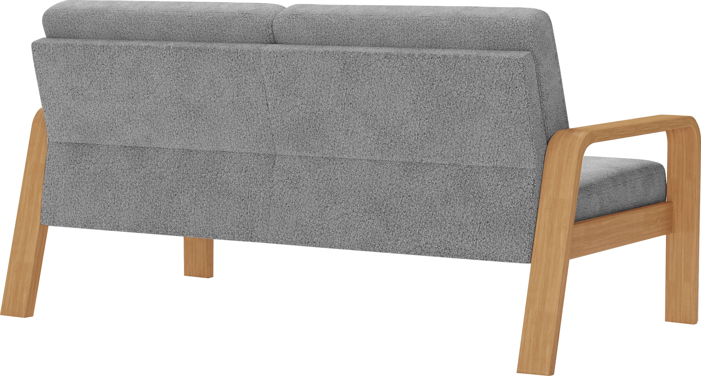 sit&more 2,5-Sitzer »Kolding«, Armlehnen aus eichefarbigem Buchenholz, verschiedene Bezüge und Farben