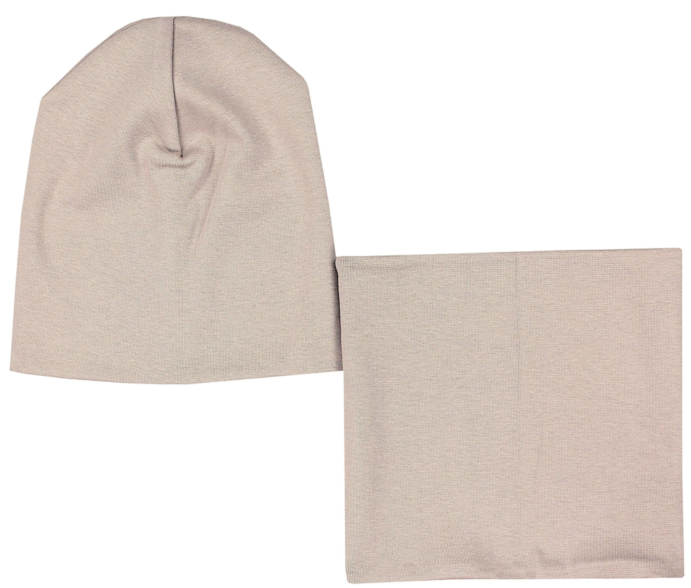 TupTam Beanie »Mütze Unisex Kinder Beanie Mütze Schlauchschal Set«