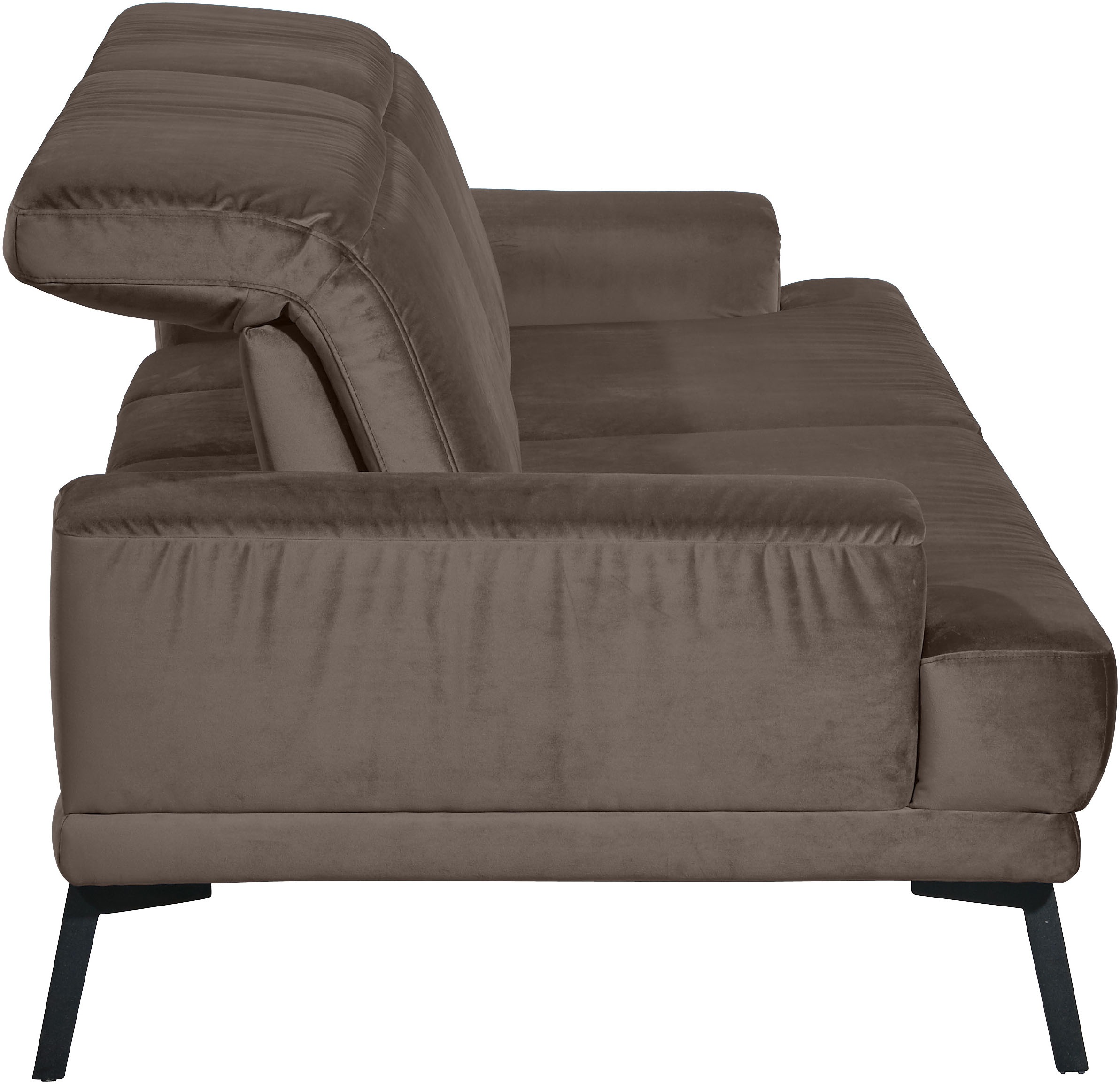 Musterring 3-Sitzer »MR 4580«, inkl. Kopf- und Sitztiefenverstellung, Fuß schwarz, B228 x T103 cm