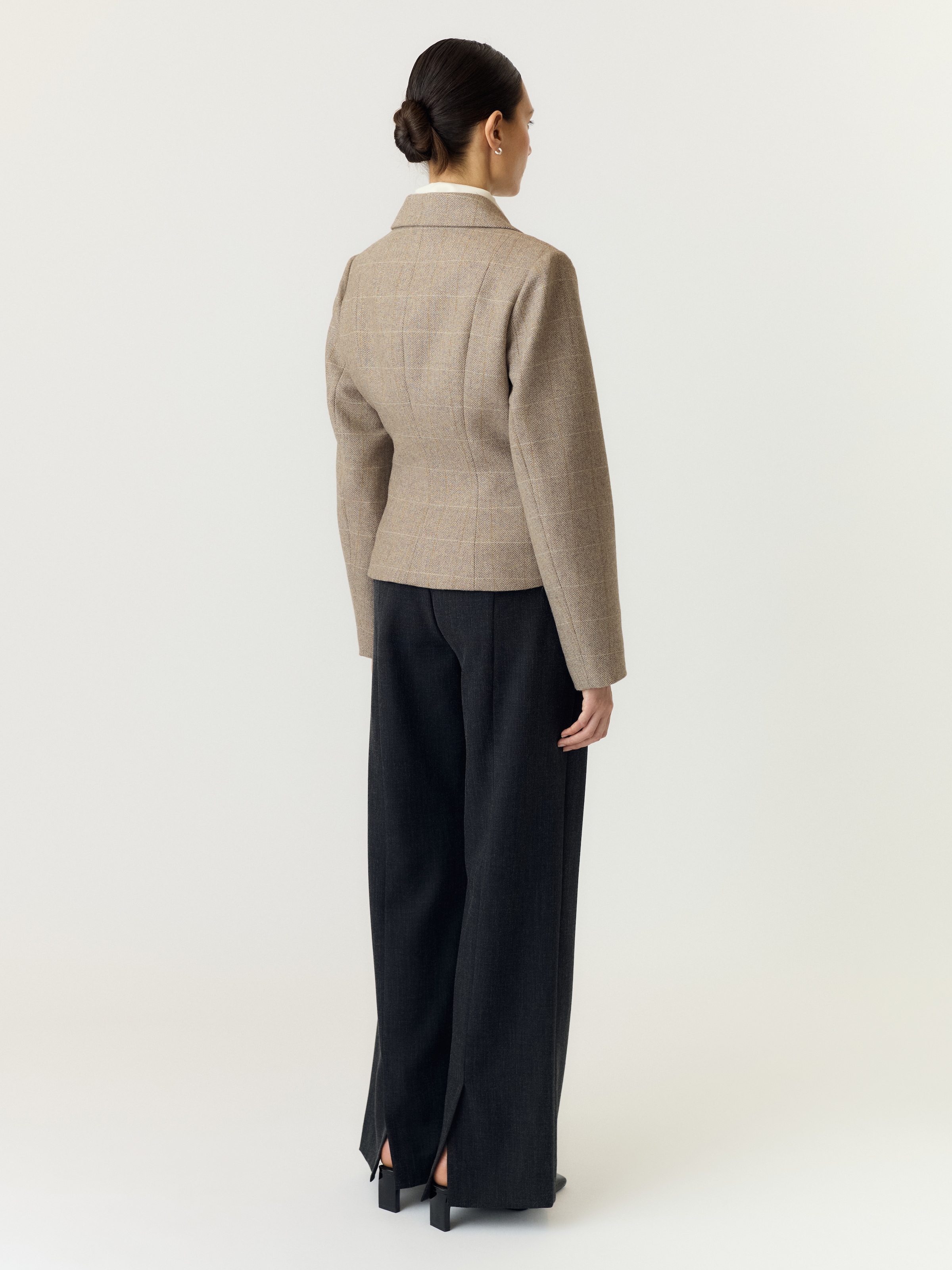 Y.A.S Kurzjacke »YASTHELA LS WOOL BLEND SHORT JACKET NOOS« Materialmix mit Wolle