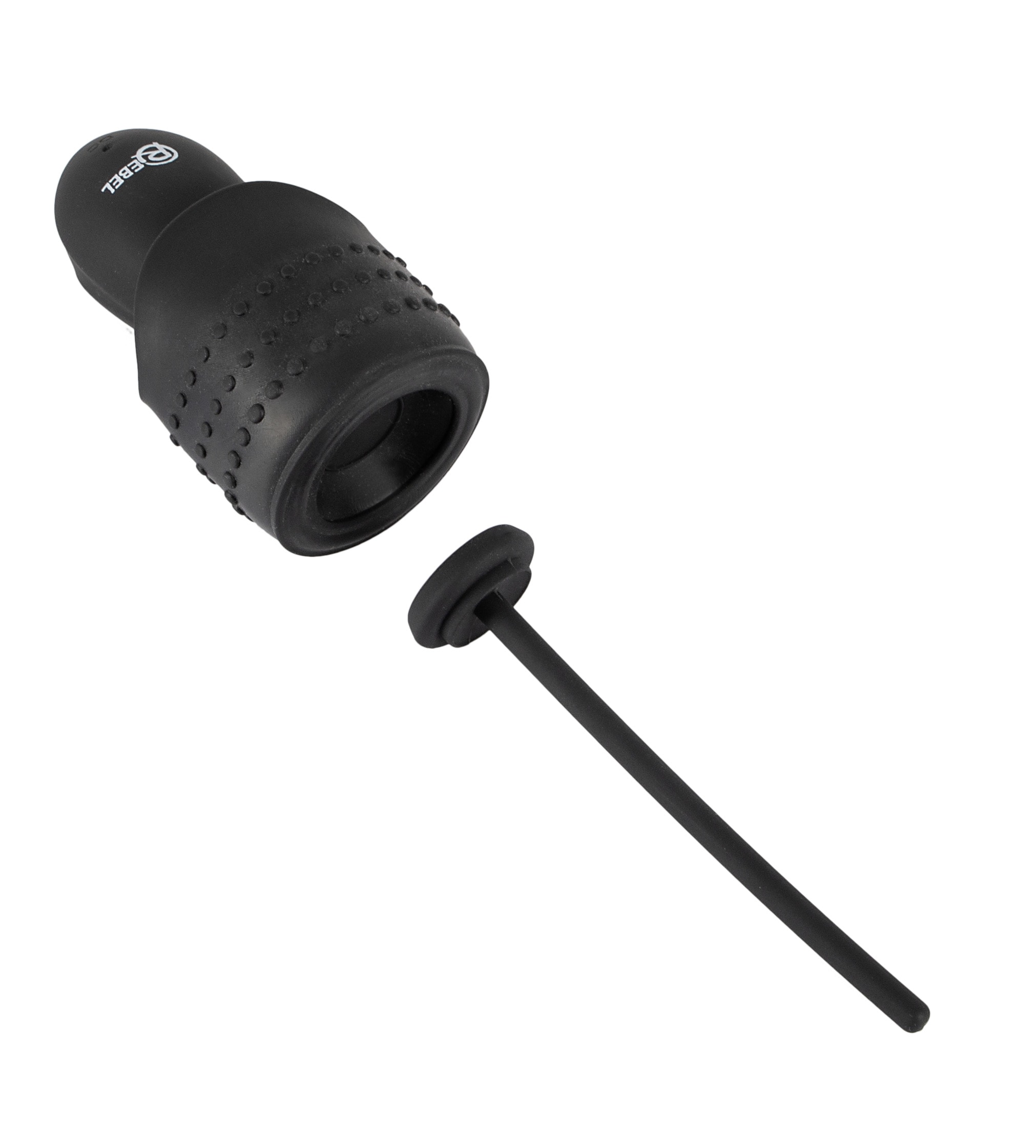 REBEL Masturbator »Masturbator mit Vibration Glans Masturbator with 3 attachable Dilators«