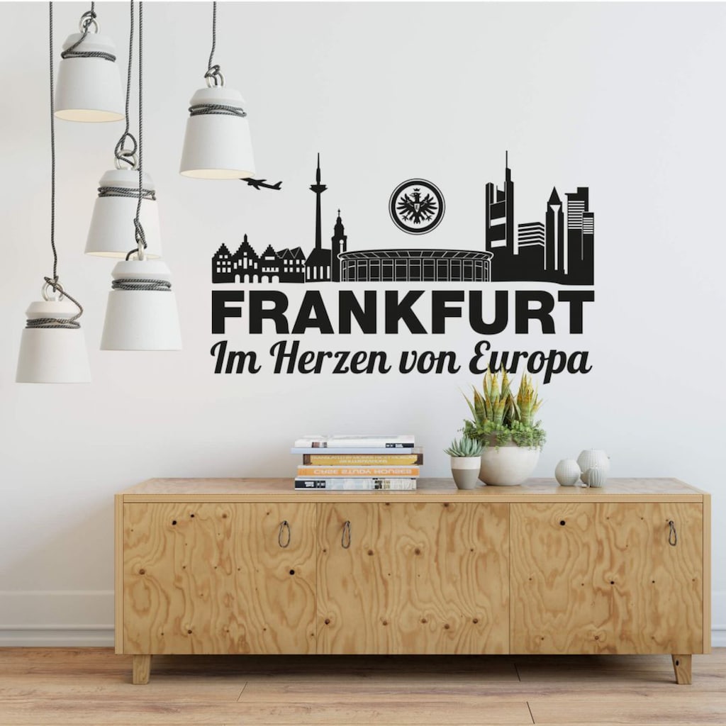 Wall-Art Wandtattoo »Fußball Eintracht Frankfurt Skyline«, (1 St.)