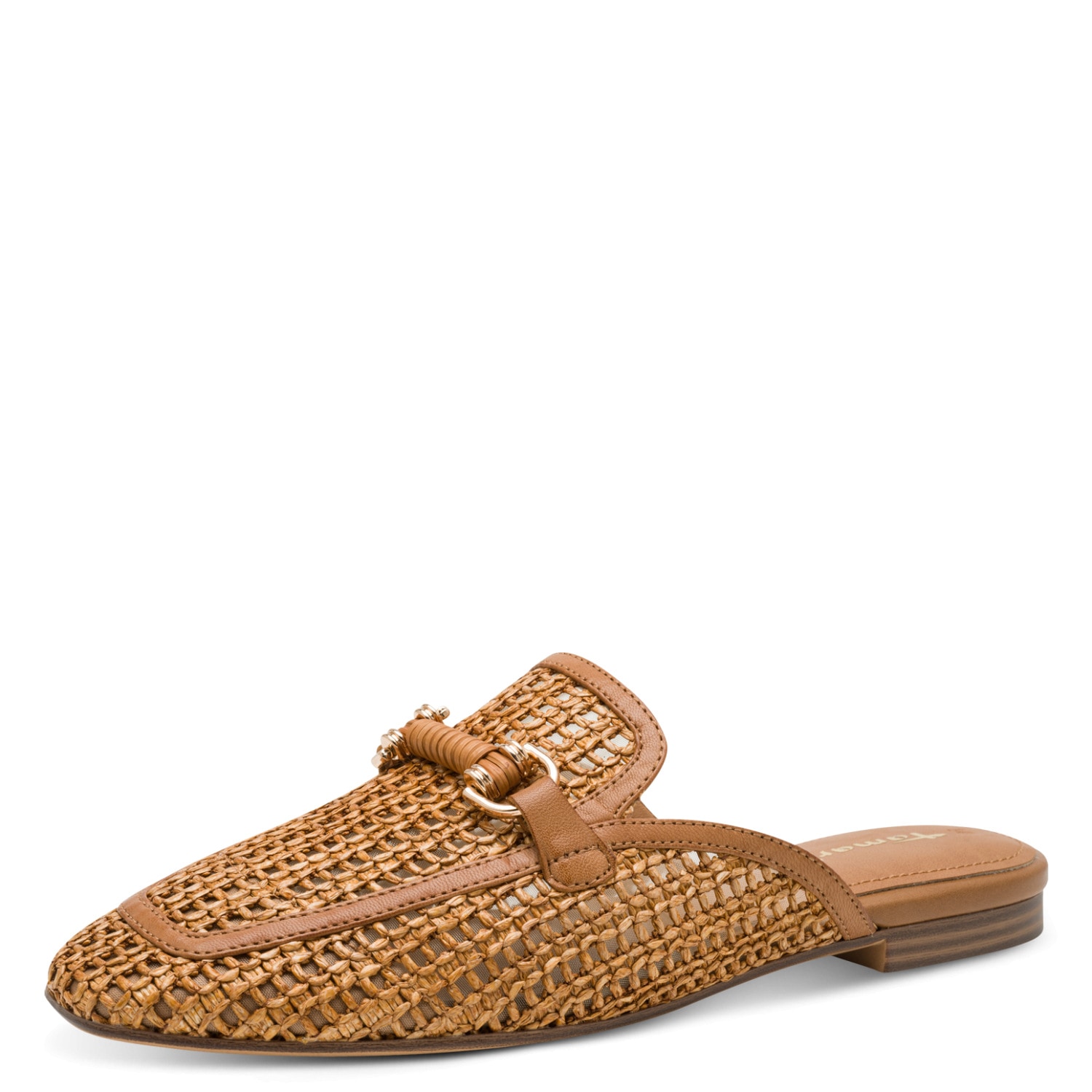 Tamaris Sabot  , Blockabsatz, Schlupfschuh, Businessschuh mit Schmuckelelment