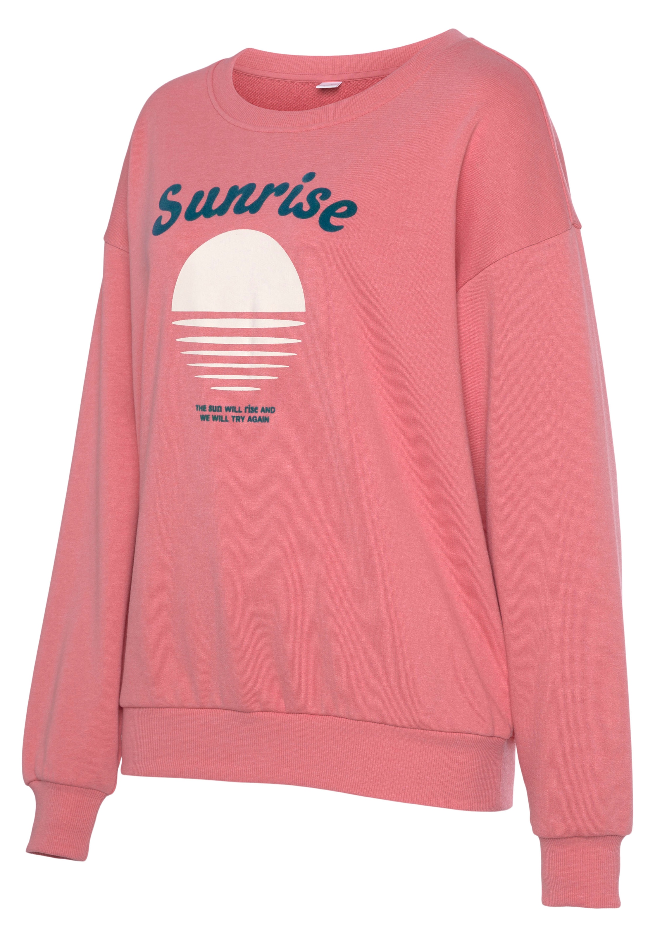 Vivance Sweater, mit schönem Frontprint, Loungewear