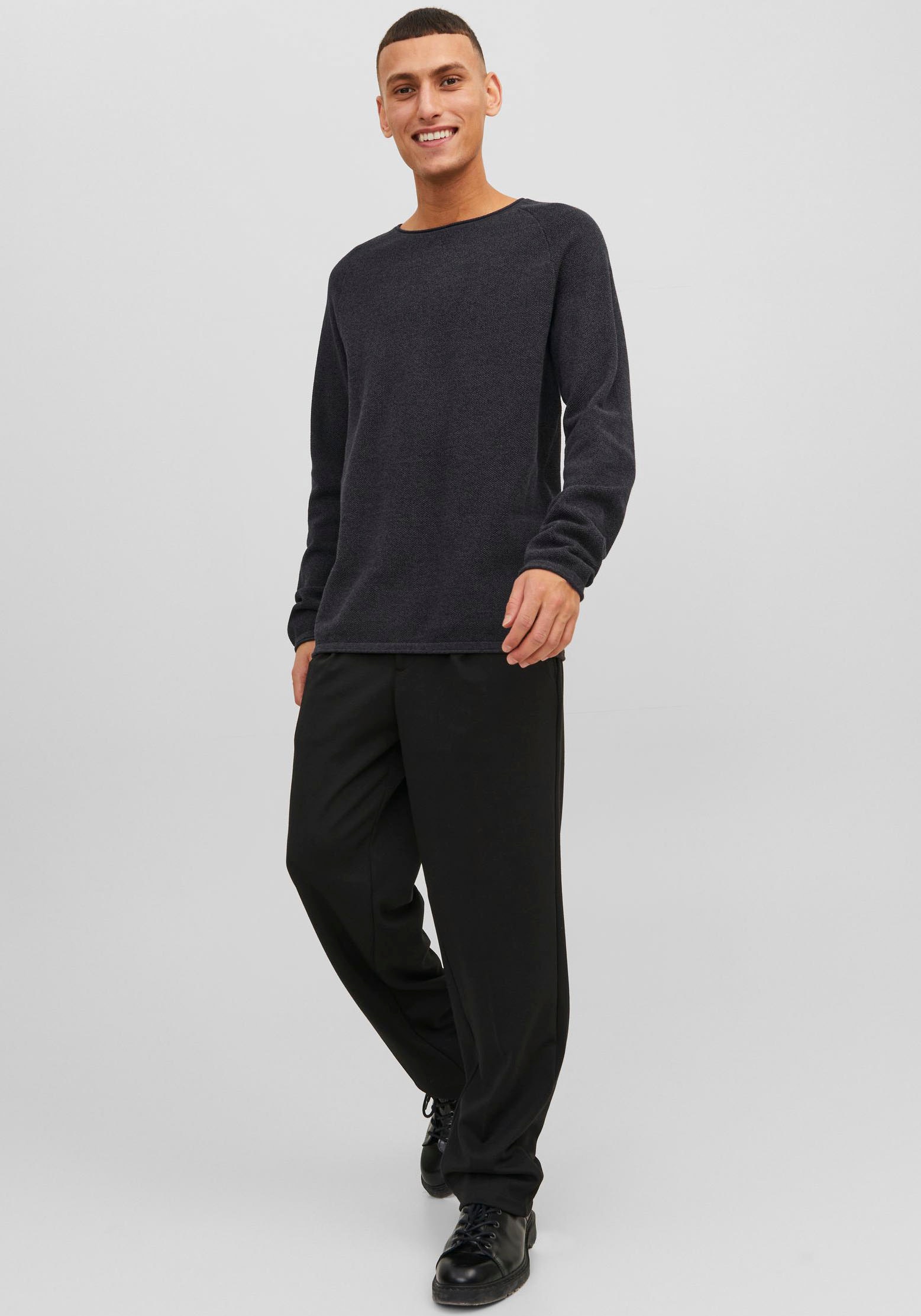 Jack & Jones Rundhalspullover »JPRBLUMIGUEL KNIT CREW NECK NOOS«