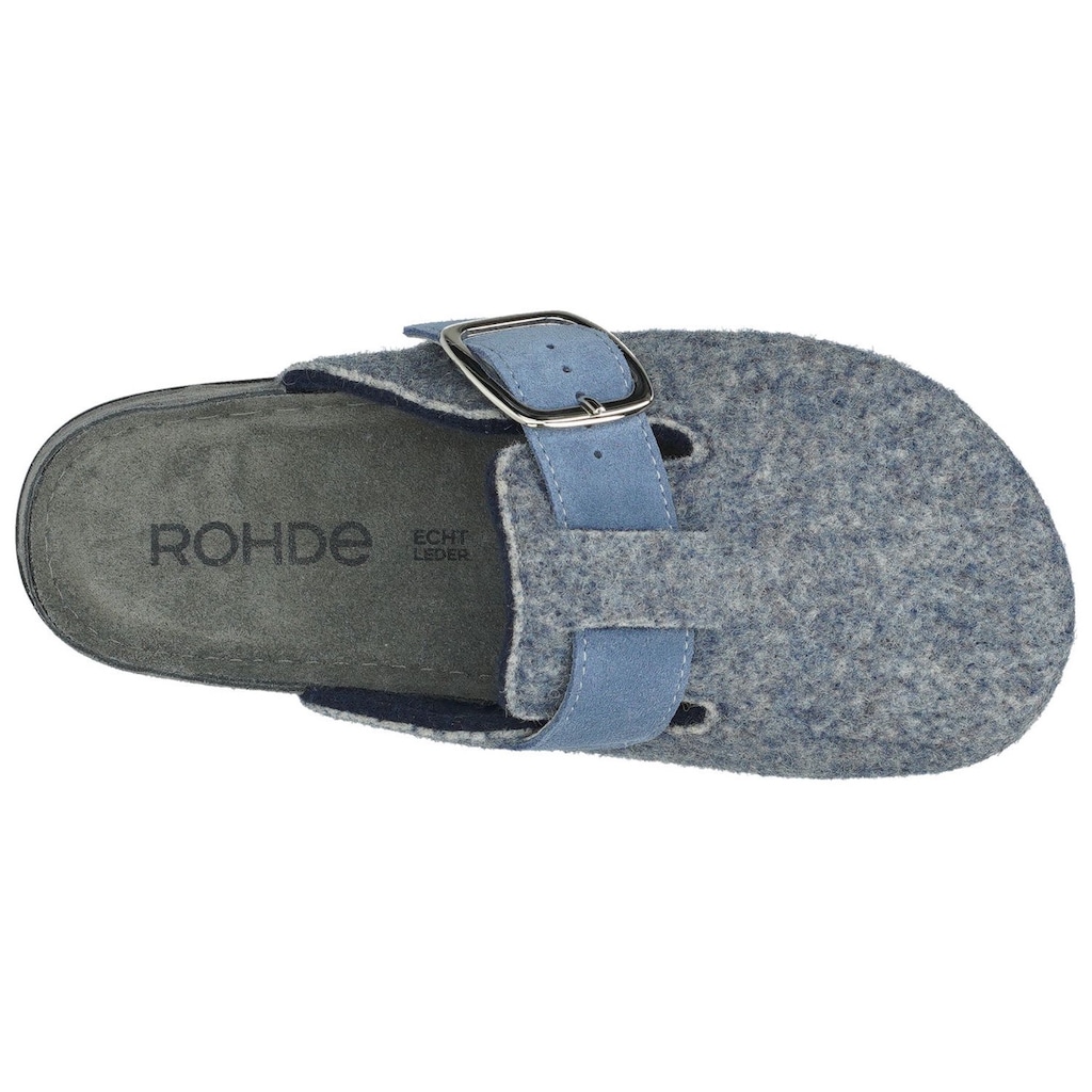 Rohde Pantoffel »RODIGO-D«, mit Memory-Schaum in Weite G = weit