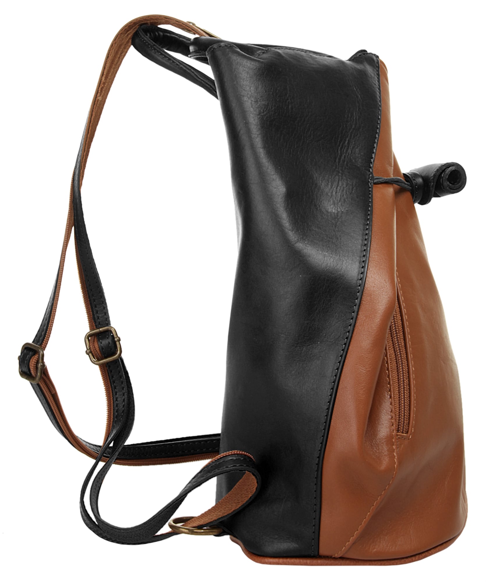 Samantha Look Cityrucksack echt Leder, Made in Italy