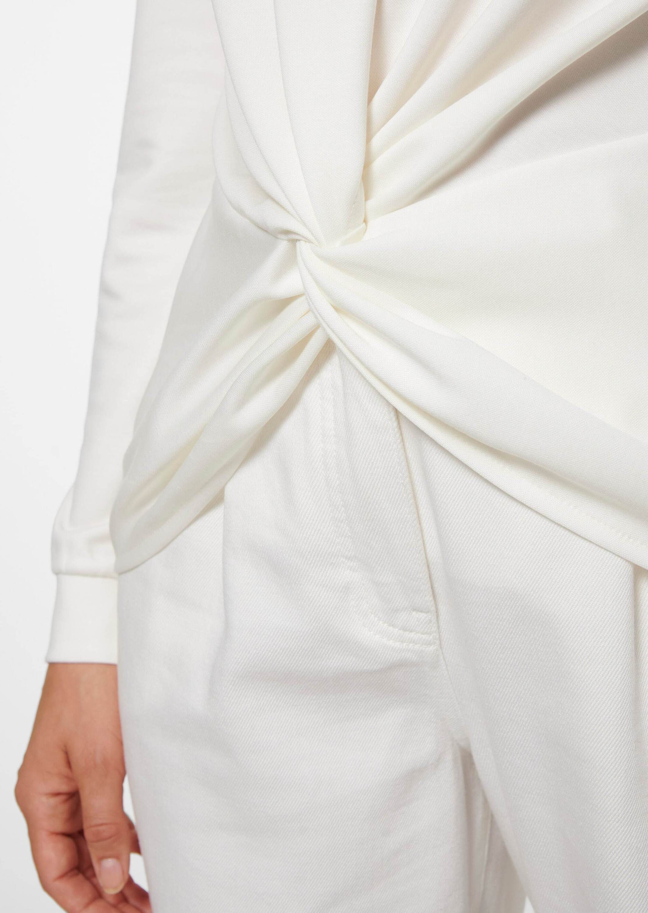 MADELEINE Langarmshirt »Sweatshirt Sweatshirt mit Knoten-Drapierung«