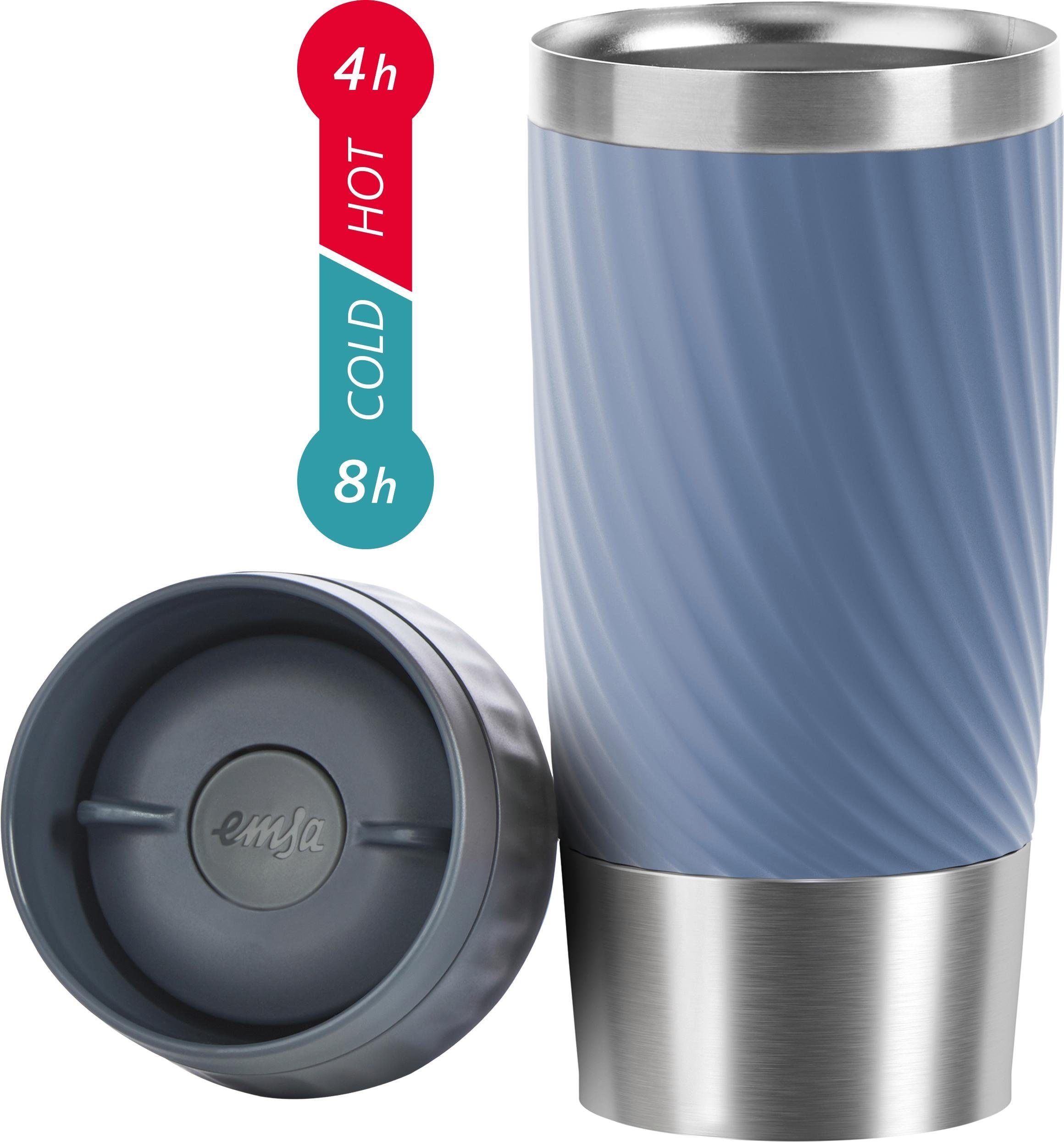 Emsa Thermobecher »Tavel Mug Easy Twist«, 0,36L, Edelstahl, 360