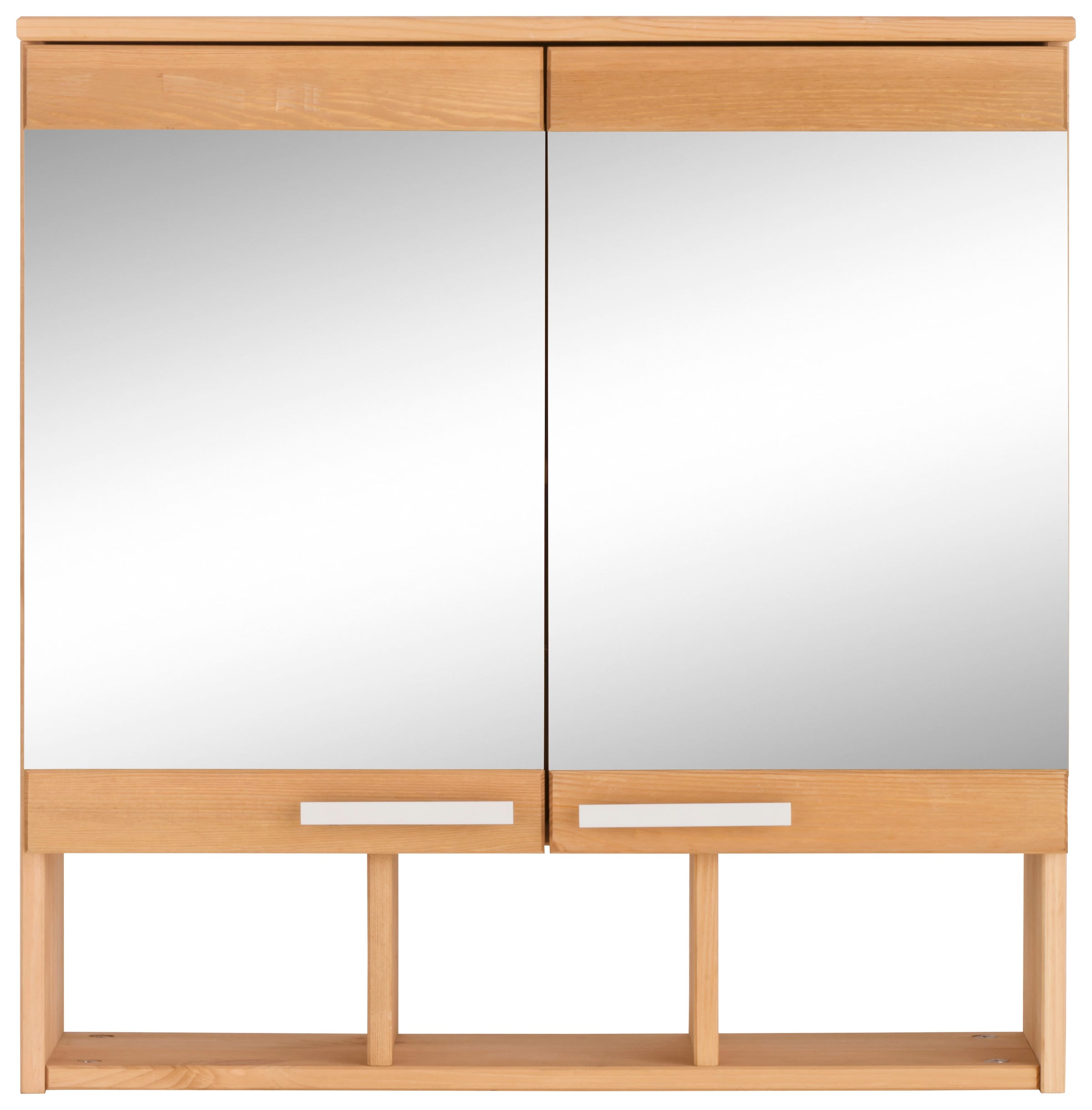 Home affaire Spiegelschrank »Josie«, verstellbarer bei Einlegeboden, Massivholz, Metallgriffe OTTO Breite aus 60 cm