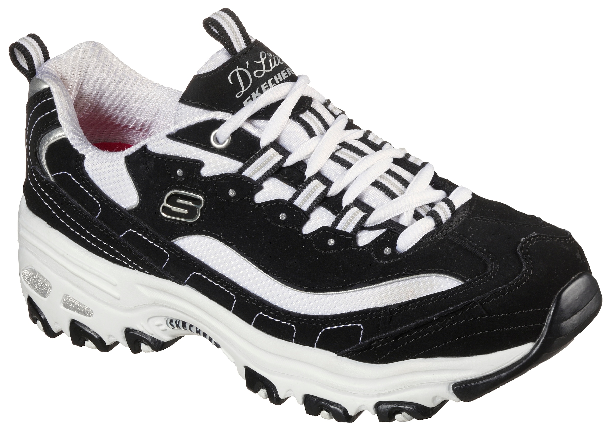 Skechers Sneaker »D'LITES - BIGGEST FAN«, in Schuhweite G (=weit), Freizeitschuh, Halbschuh, Schnürschuh