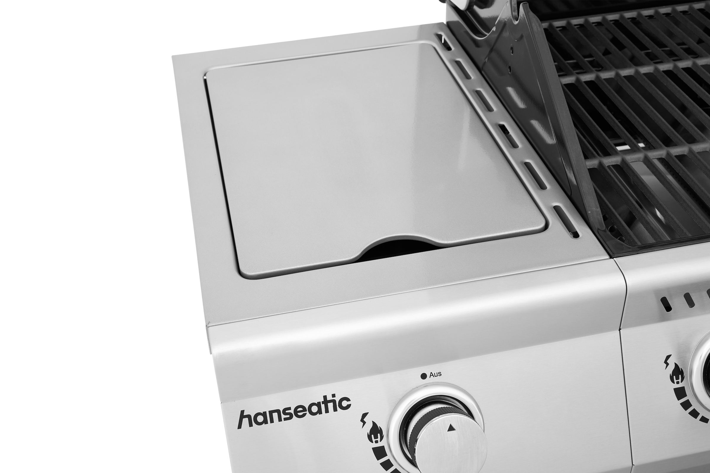 Hanseatic Gasgrill »Richland« BxTxH: 134,7 x 57 x 117 cm, 21,5 kW Gesamt, Edelstahl-Turbobrenner