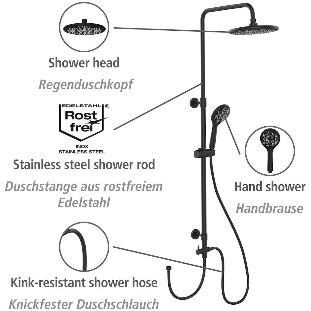 WENKO Duschsystem »Watersaving«