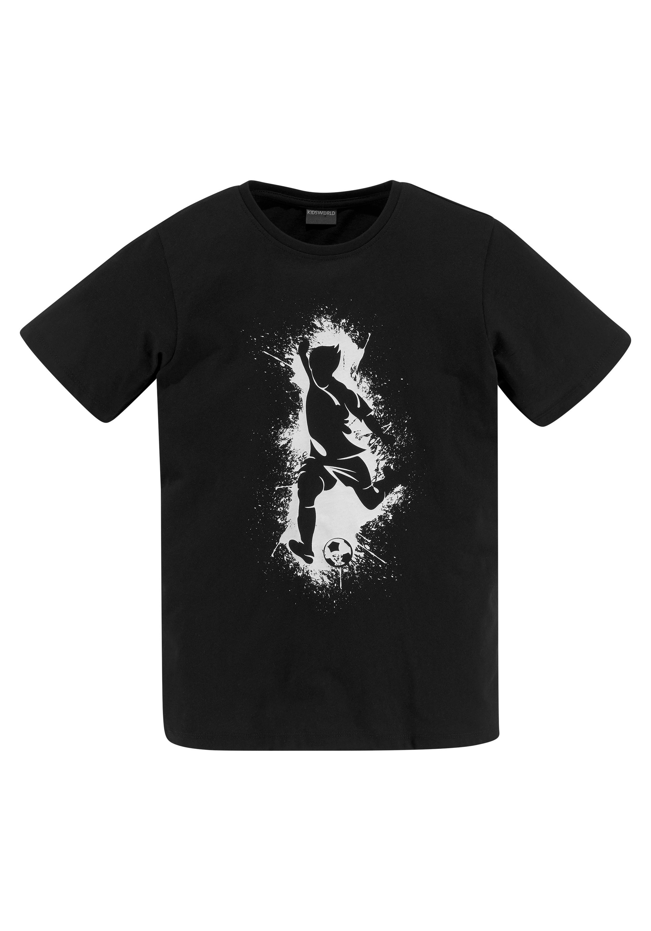 KIDSWORLD T-Shirt »Mit lässigem FUSSBALLER - Druck«