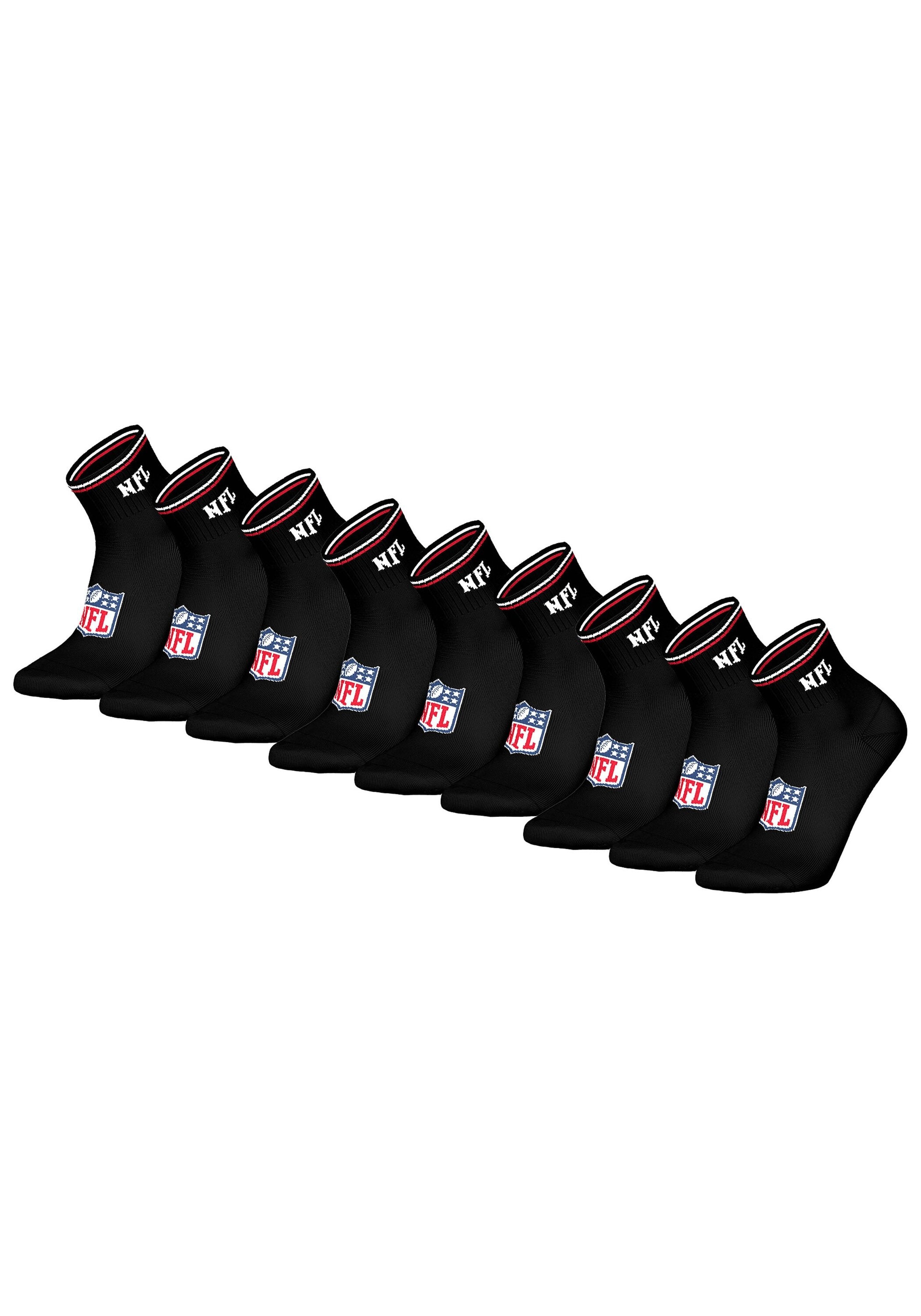 NFL Kurzsocken »Socken NFL SHIELD 9Pack Quarter Socks 9er Pack«