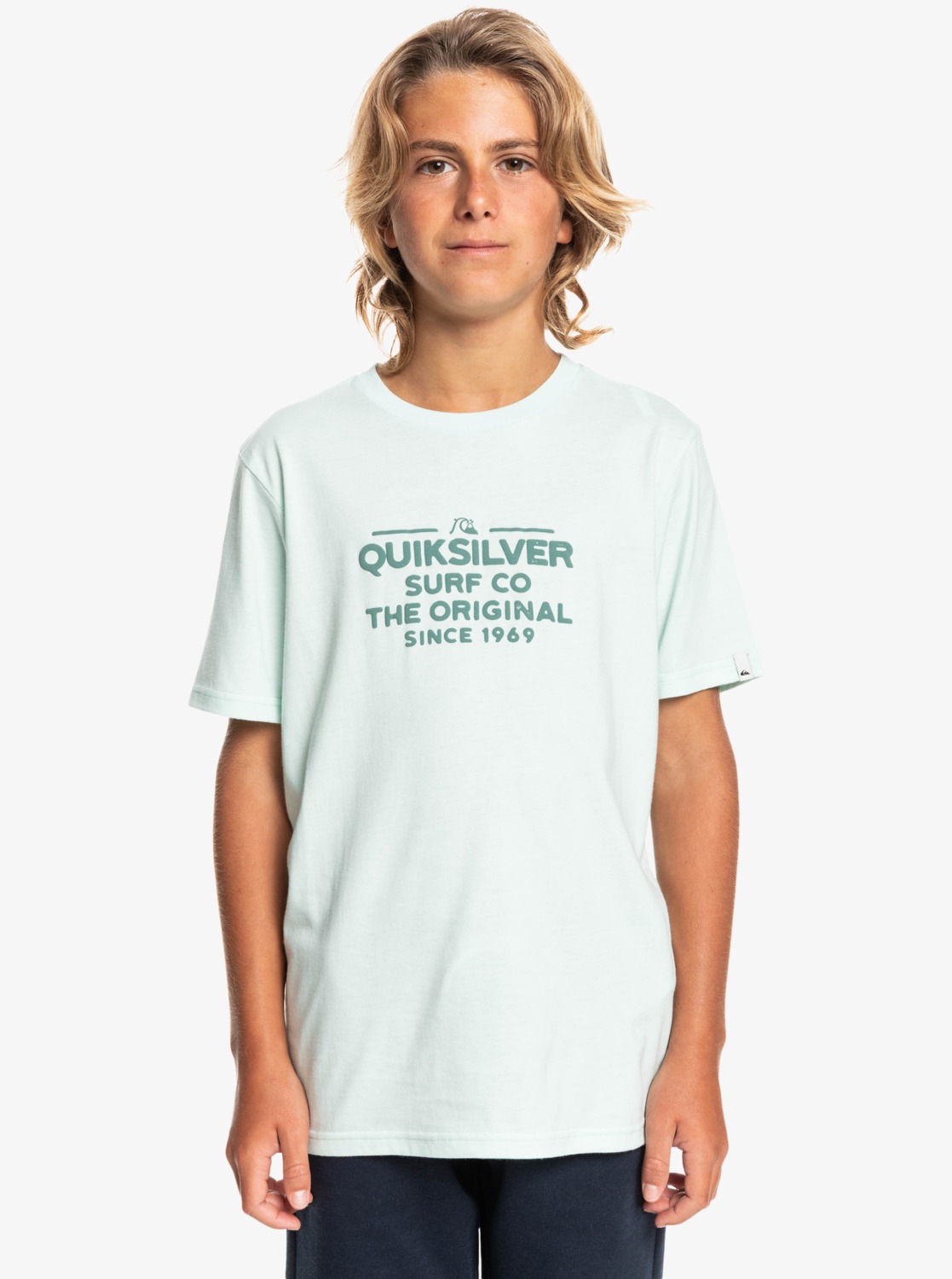Quiksilver T-Shirt »Feeding Line« in blau, Größe 10(140-148cm)