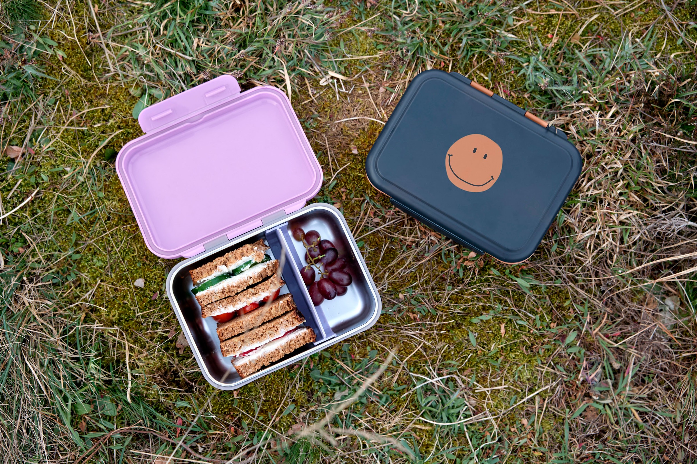 LÄSSIG Lunchbox »Little Gang, Heart lilac« 1 Stk. tlg.
