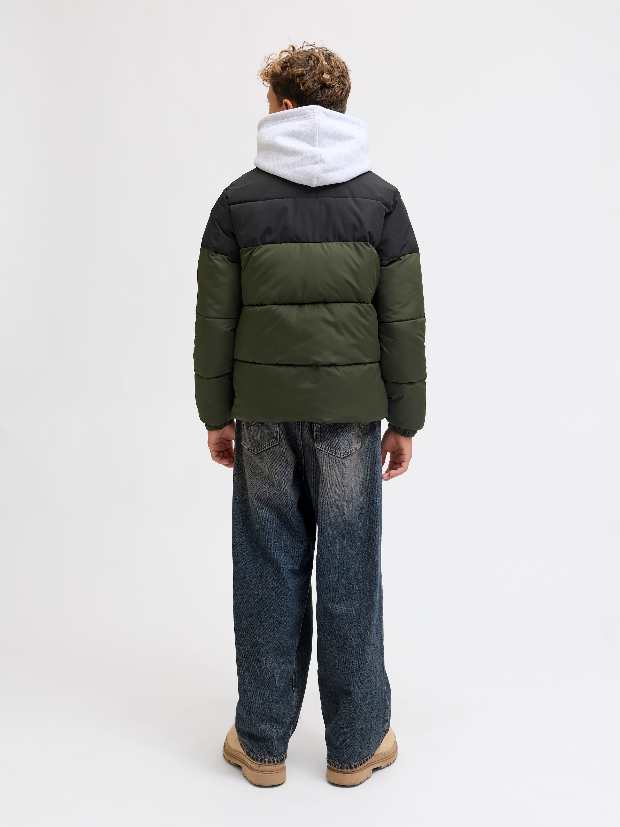 Jack & Jones Junior Steppjacke »JJMAZE PUFFER COLLAR JNR« ohne Kapuze