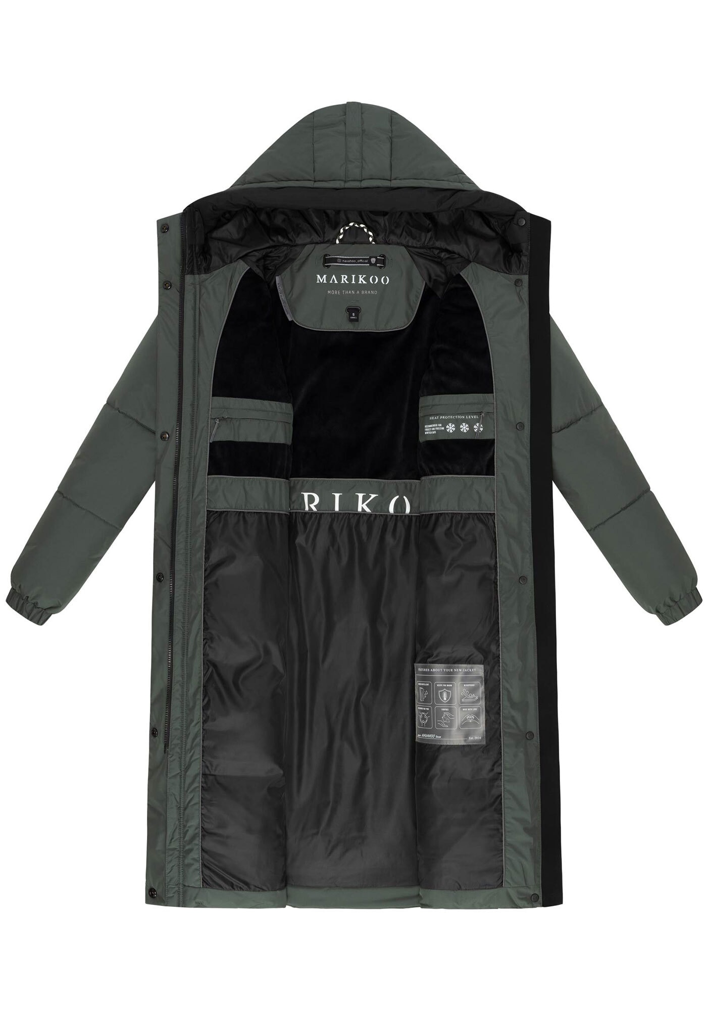 Marikoo Winterjacke »Marikko Yaskaa Damen Herbst Winter Parka Jacke N112«