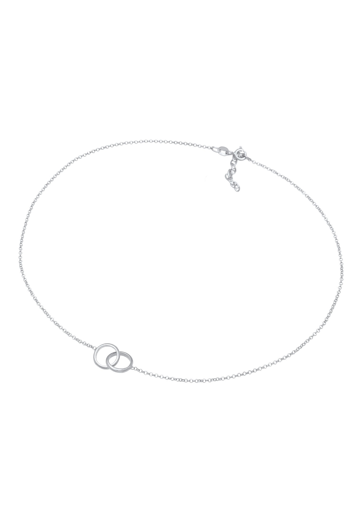 Elli Choker »Halskette Choker Ringe Kreis Minimal Trend 925 Silber«