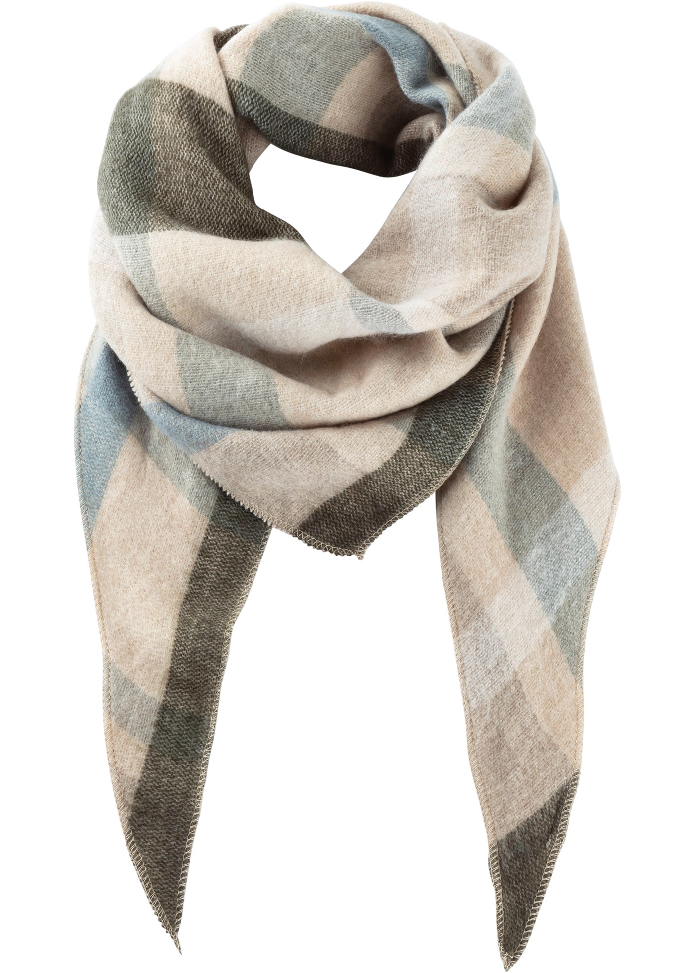 bonprix Dreieckstuch weiches Material, modernes Karomuster, lockere Passform