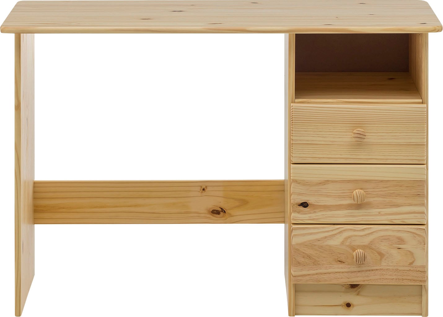 Home affaire Schreibtisch »Chur«, Gefertigt aus massivem Kiefernholz, Home office