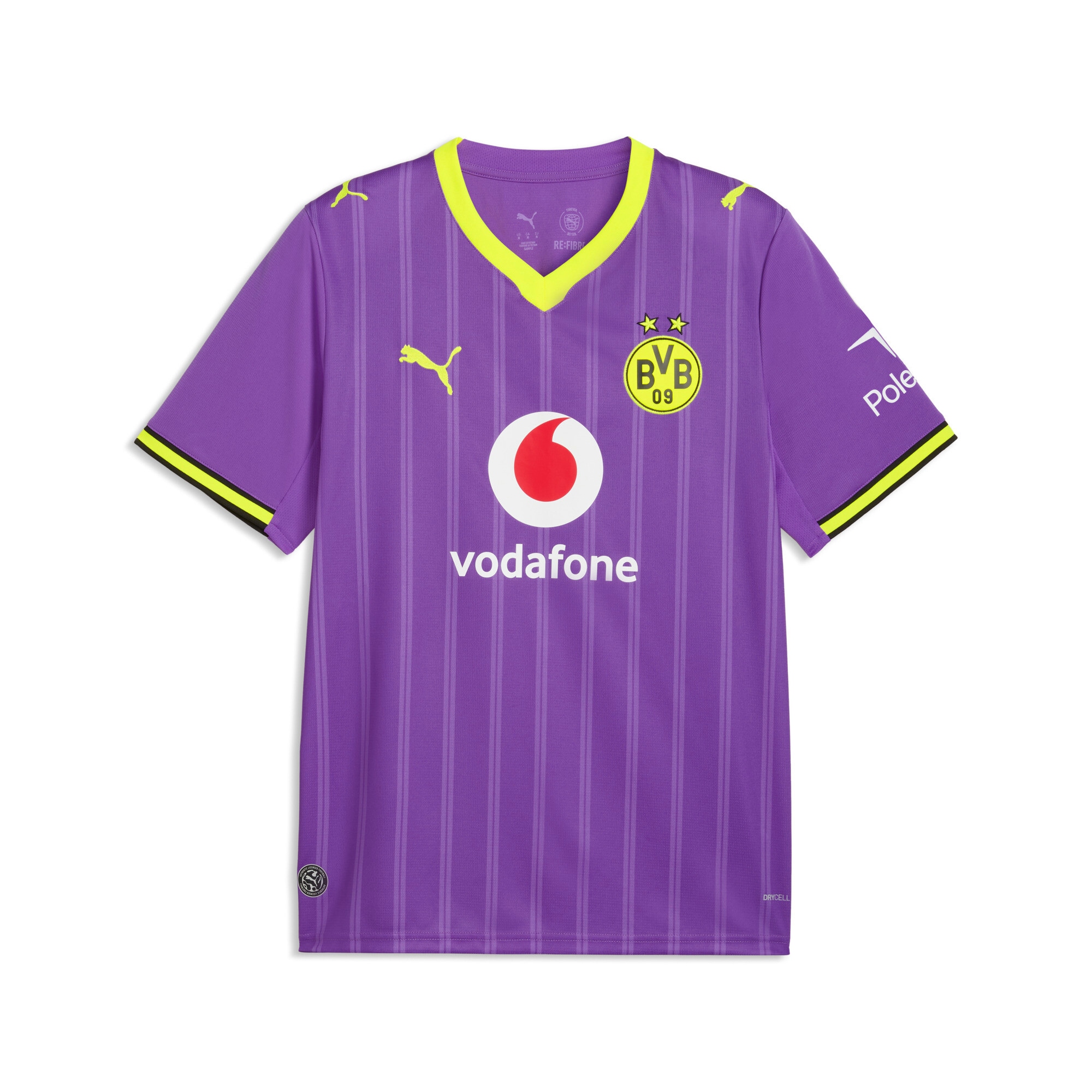 PUMA Fußballtrikot »BVB THIRD JERSEY REPLICA« mit Rundhalsausschnitt, DryCELL-Technologie, atmungsaktiv