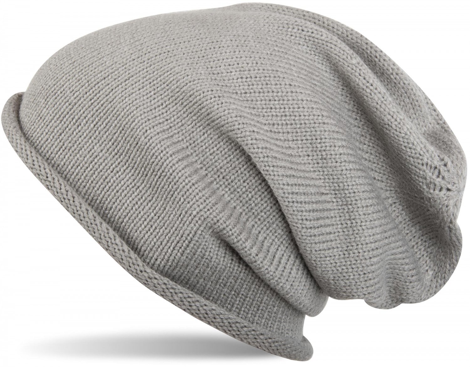 styleBREAKER Strickmütze »Feinstrick Beanie Mütze mit Rollrand« 1 Stk.