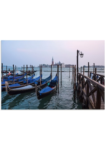 Wandbild »Blick auf die Insel San Giorgio Maggiore«, Bilder von Booten & Schiffen, (1...