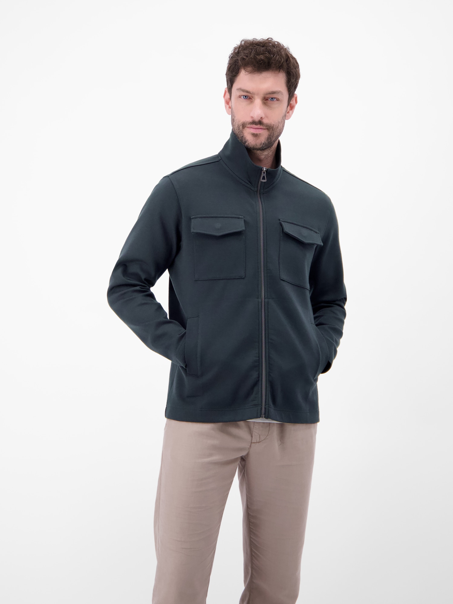 LERROS Sweatjacke »Sweatjacke mit Brusttaschen«