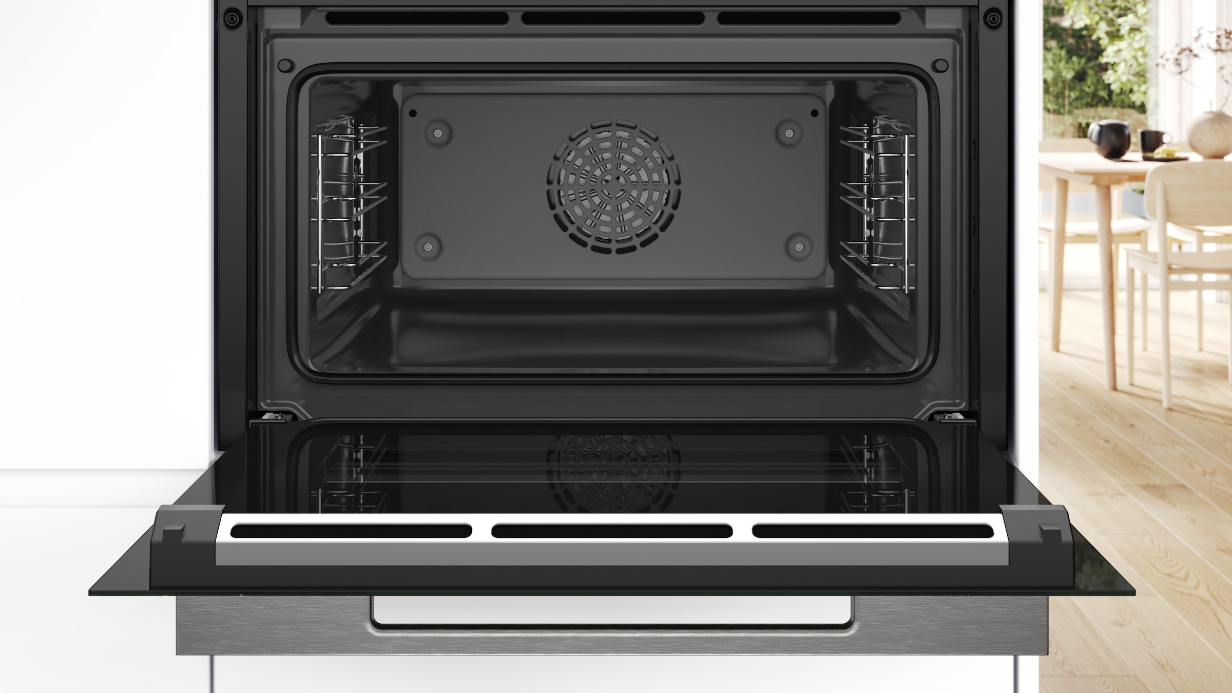 BOSCH Einbaubackofen Serie 8 »CBG7341B1«, mit Teleskopauszug nachrüstbar, AirFry-Funktion