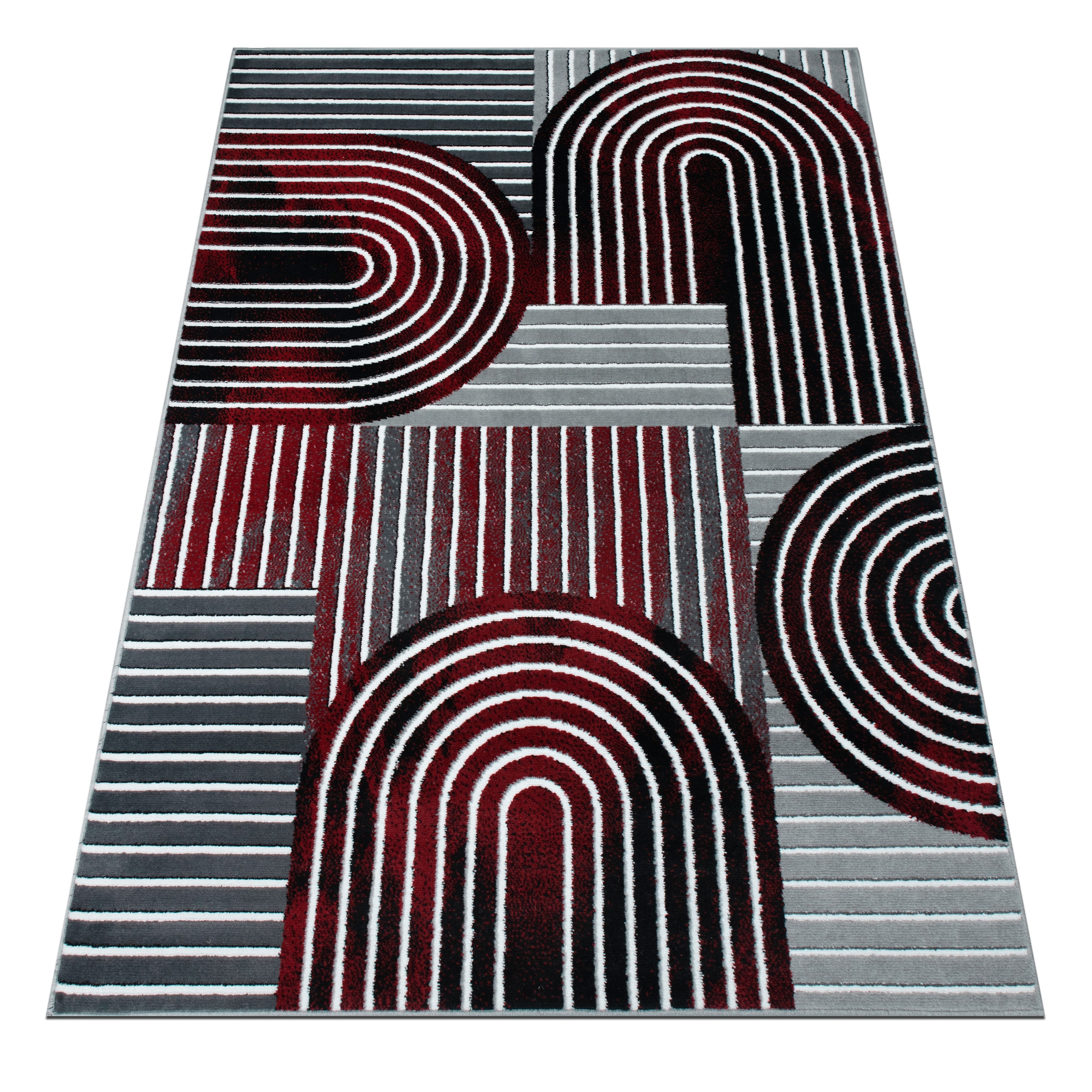 OTTO home Teppich »Lysandra« rechteckig 8 mm Höhe 3D-Effekt, softer Kurzflor, pflegeleicht, leichter Glanz, Scandi-Look