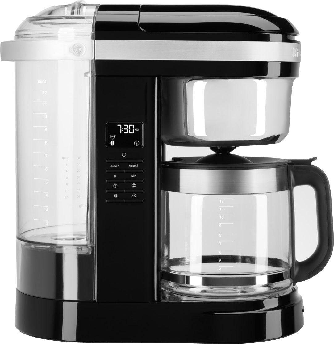 KitchenAid Filterkaffeemaschine »5KCM1209EOB ONYX BLACK«, 1,7 l Kaffeekanne, goldfarbener Permanentfilter, Drip-Kaffeemaschine mit spiralförmigem Wasserauslass