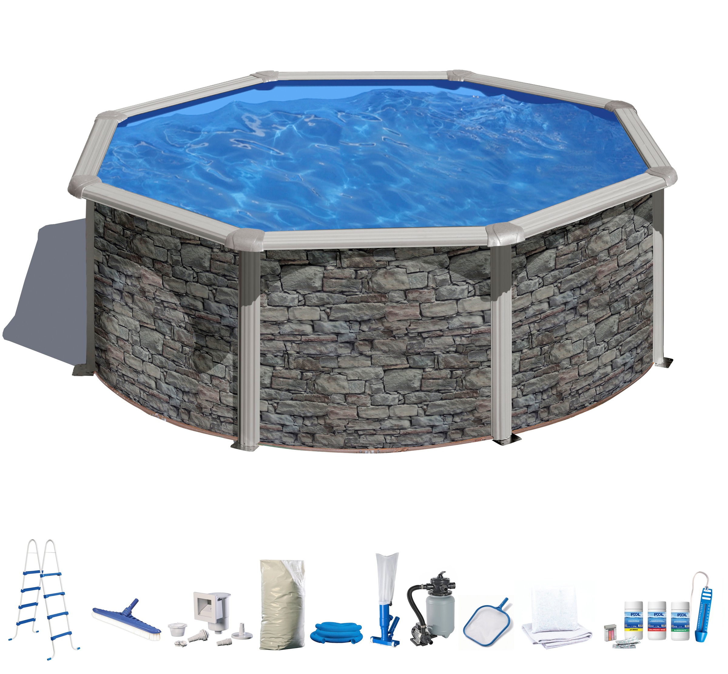 MyPool Rundpool, (Set), 10-tlg., ØxH: 460x132 cm